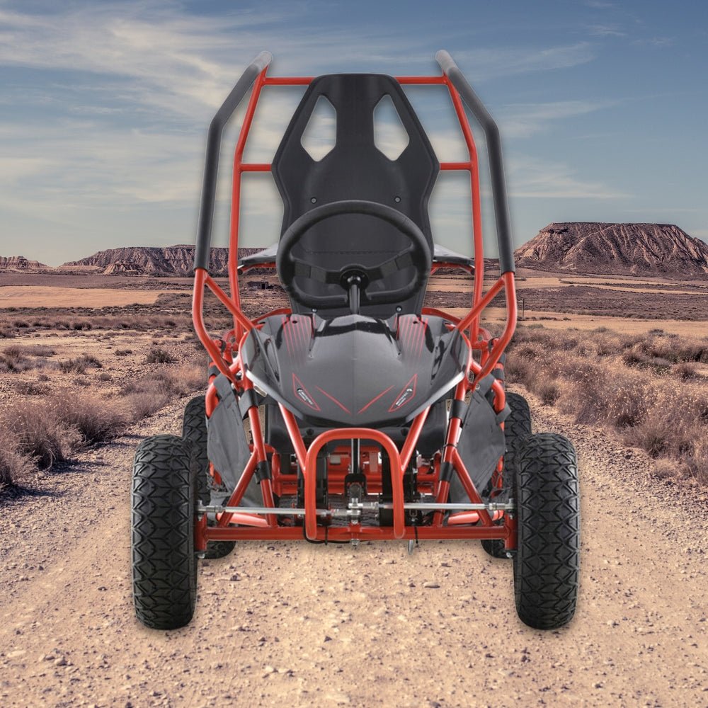 MotoTec Maverick 36V/36AH Red Electric Battery Powered Go Kart, 1000W (96358241) - Energize Trek