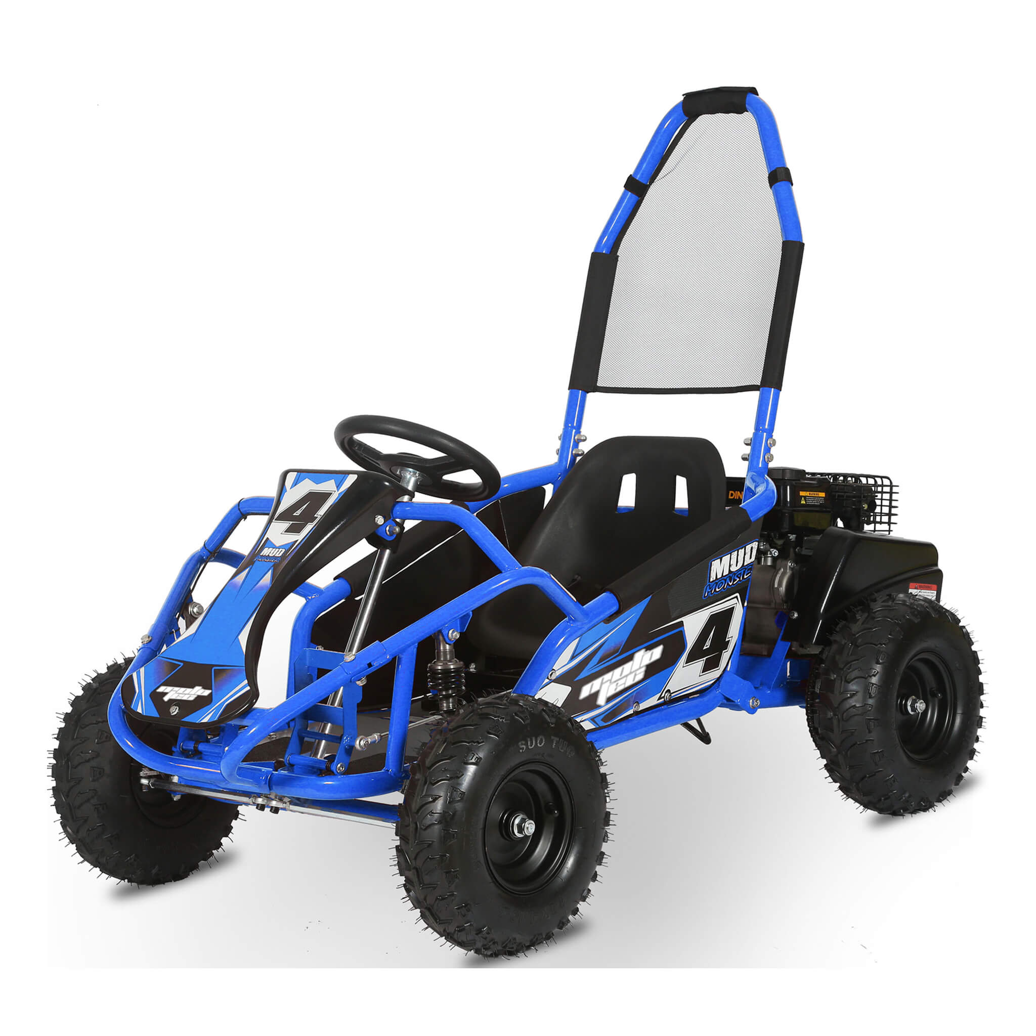 MotoTec Mud 98CC Full Suspension Gas Powered Go Kart (SAK28149) - Energize Trek