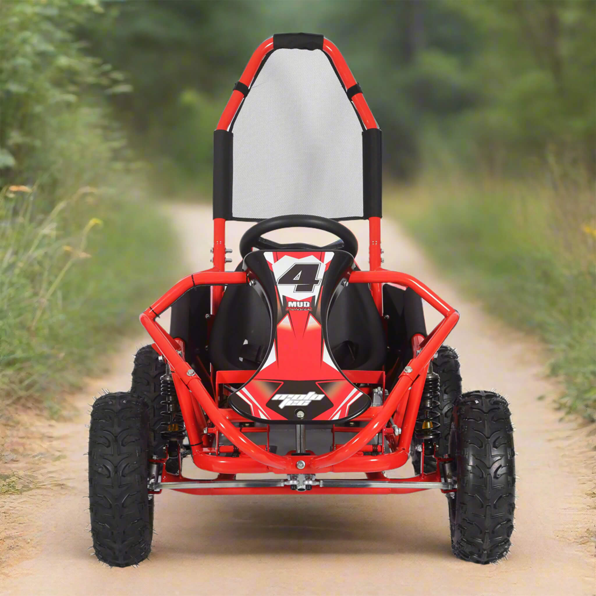 MotoTec Mud 98CC Full Suspension Gas Powered Go Kart (SAK28149) - Energize Trek