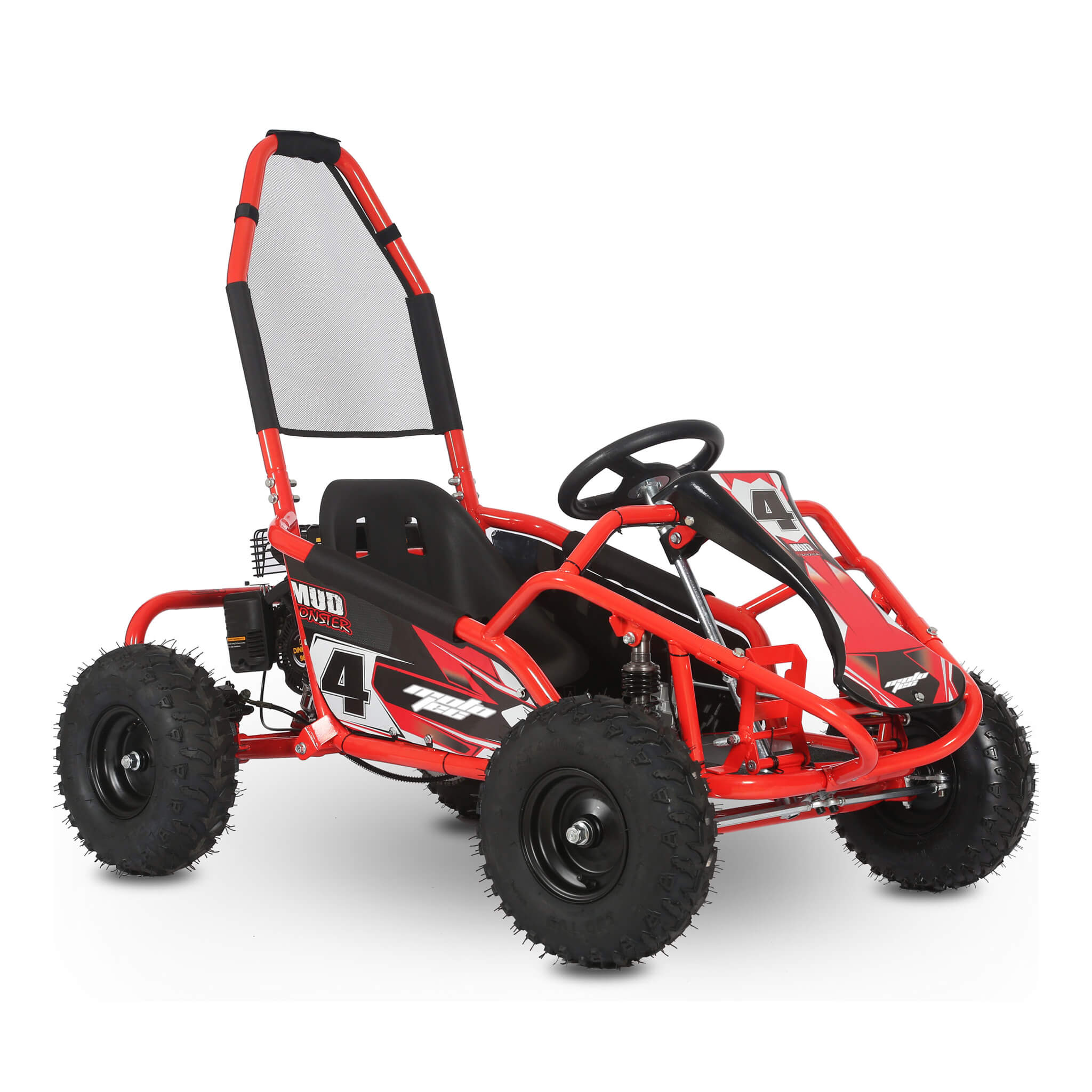 MotoTec Mud 98CC Full Suspension Gas Powered Go Kart (SAK28149) - Energize Trek