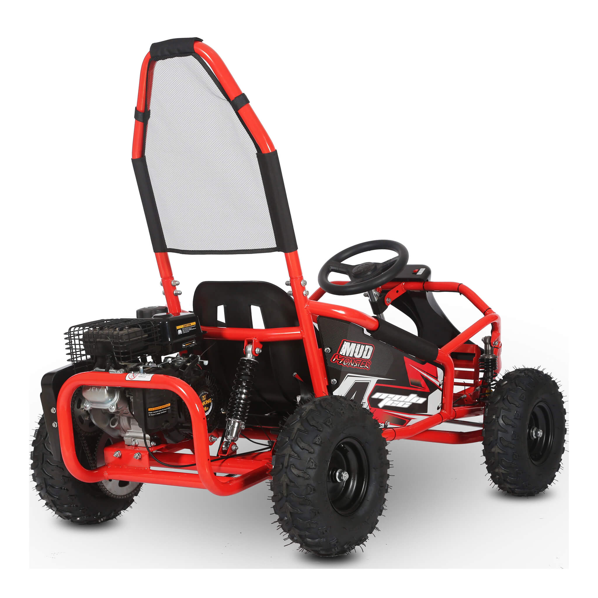 MotoTec Mud 98CC Full Suspension Gas Powered Go Kart (SAK28149) - Energize Trek