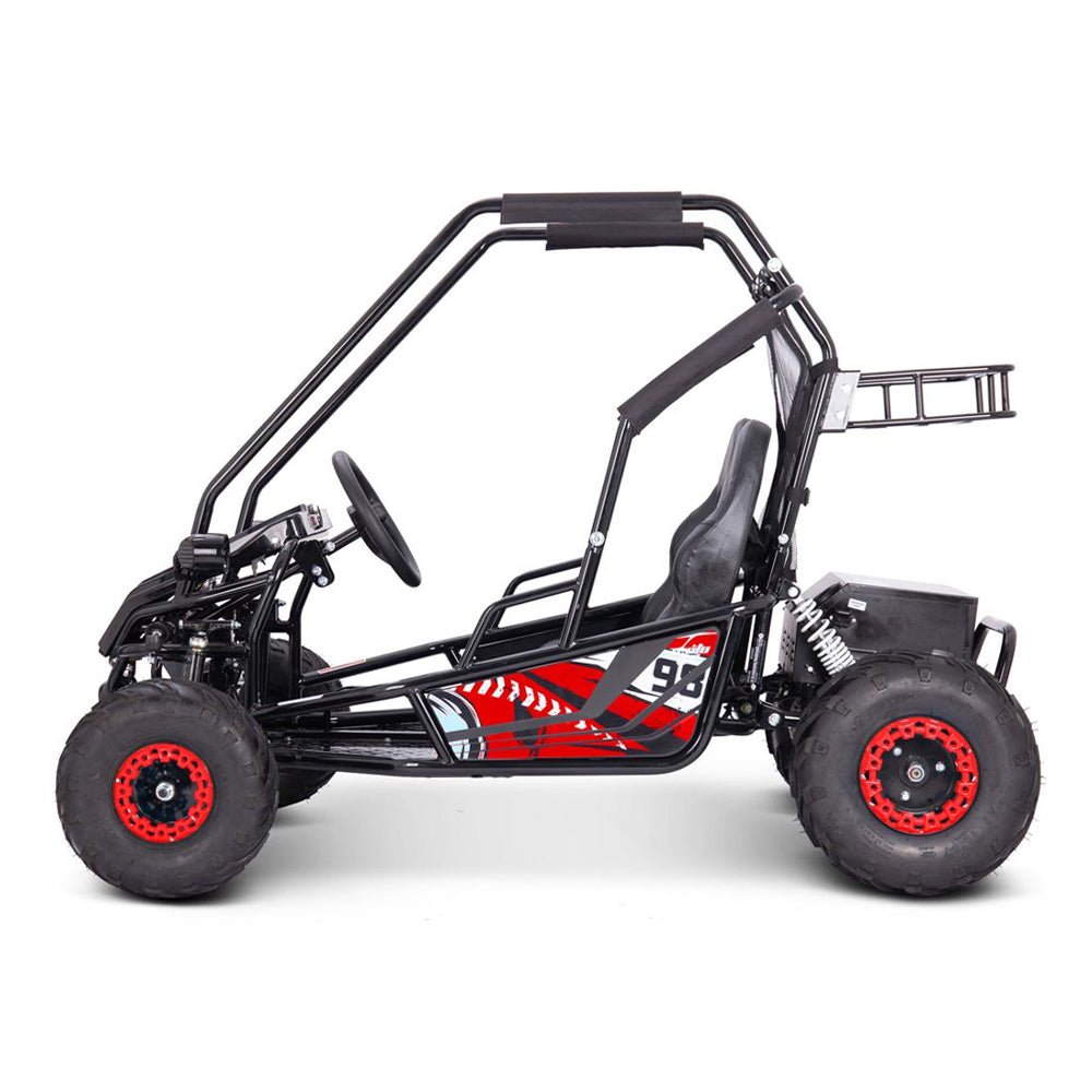 MotoTec Mud XL Red 60V/20AH Electric Full Suspension Go Kart, 2000W (SAK96351) - Energize Trek