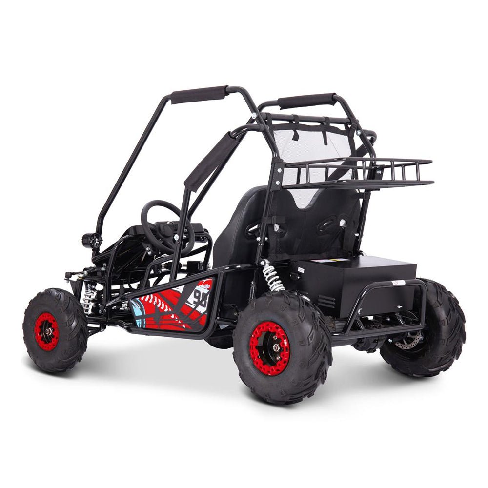MotoTec Mud XL Red 60V/20AH Electric Full Suspension Go Kart, 2000W (SAK96351) - Energize Trek
