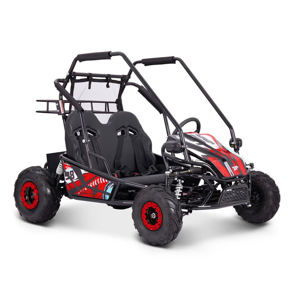MotoTec Mud XL Red 60V/20AH Electric Full Suspension Go Kart, 2000W (SAK96351) - Energize Trek