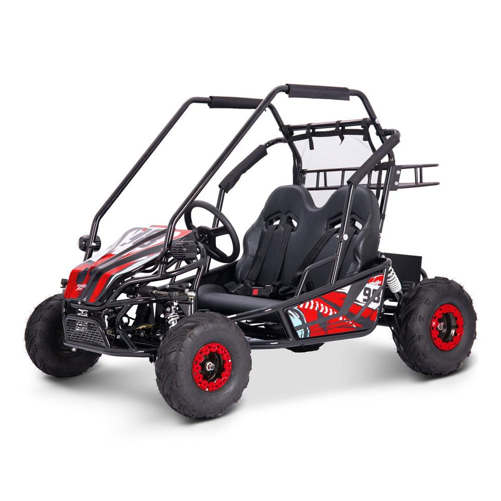 MotoTec Mud XL Red 60V/20AH Electric Full Suspension Go Kart, 2000W (SAK96351) - Energize Trek