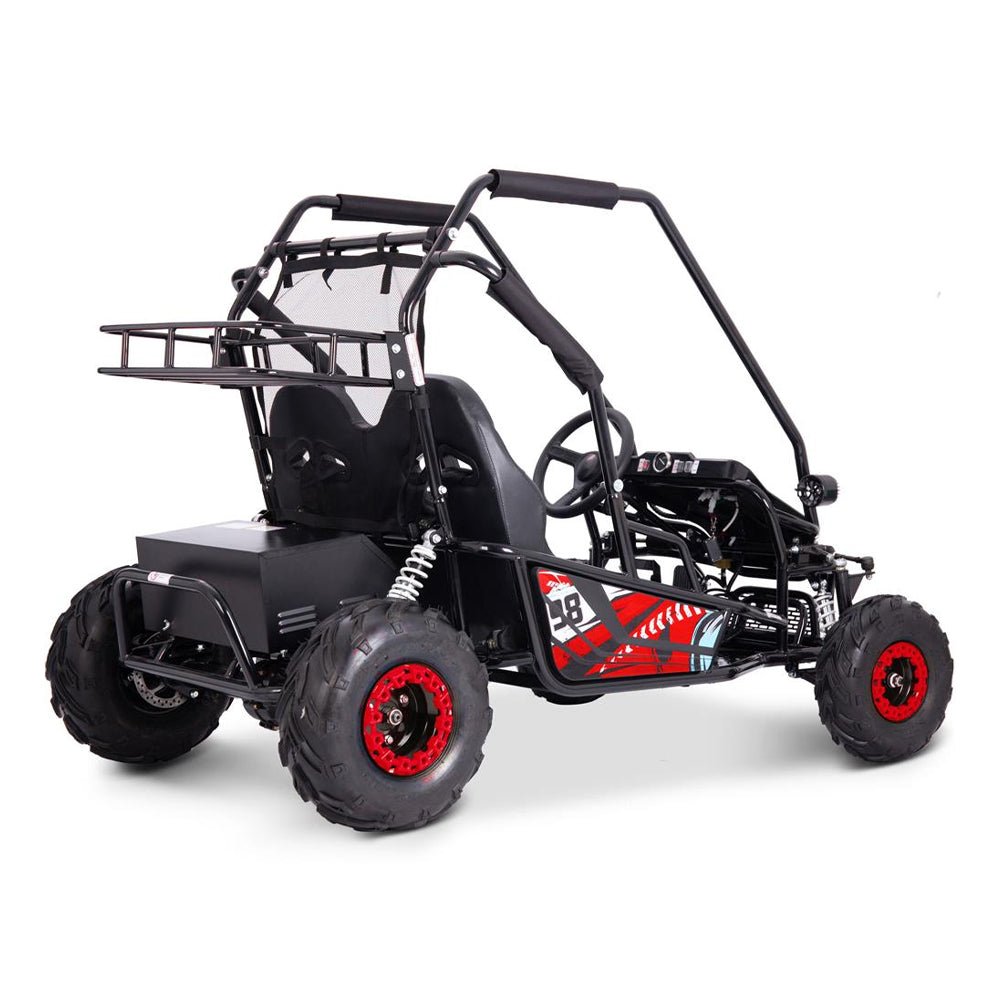 MotoTec Mud XL Red 60V/20AH Electric Full Suspension Go Kart, 2000W (SAK96351) - Energize Trek