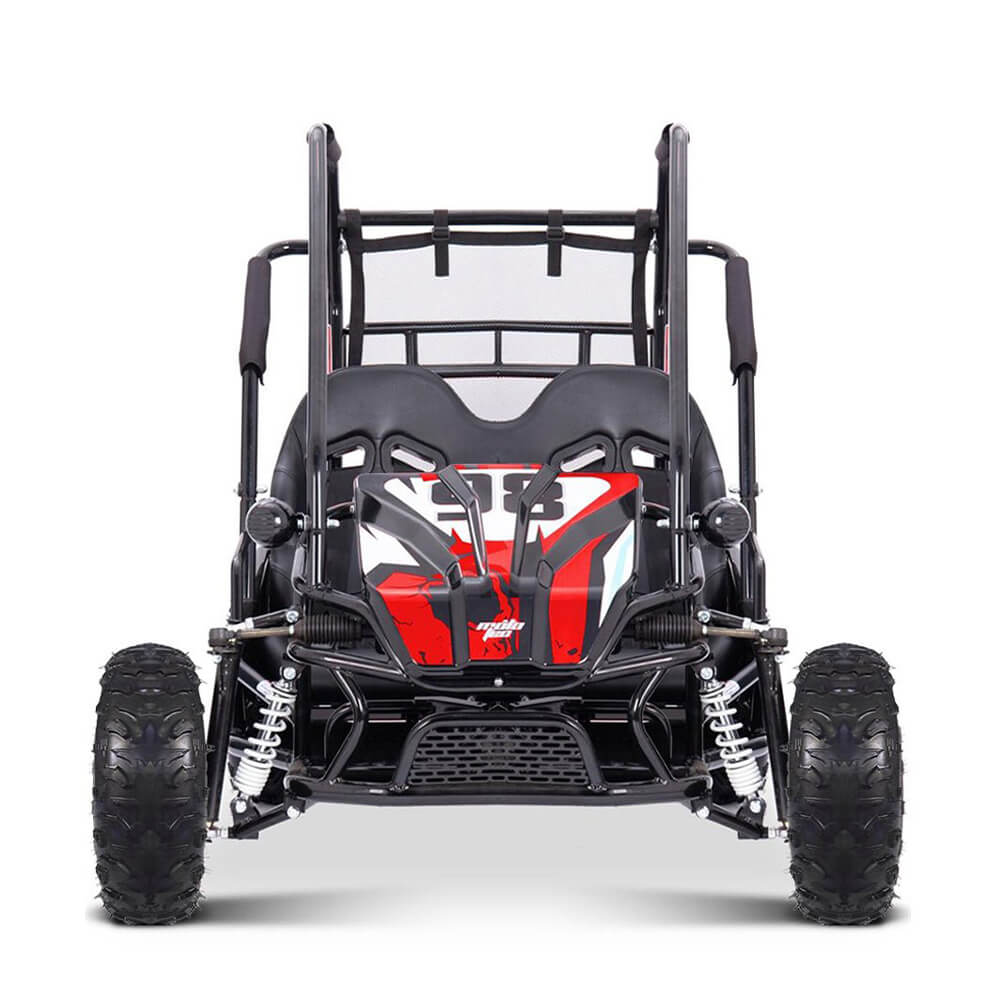 MotoTec Mud XL Red 60V/20AH Electric Full Suspension Go Kart, 2000W (SAK96351) - Energize Trek