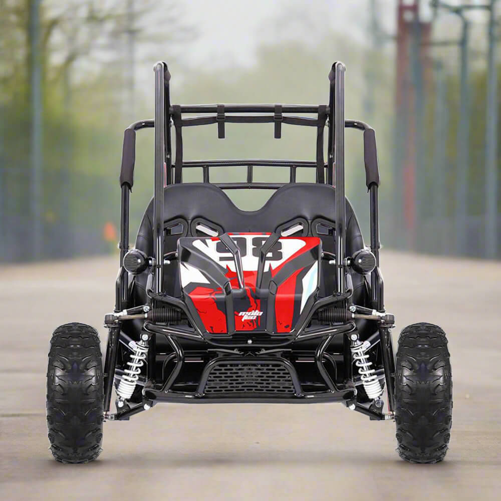 MotoTec Mud XL Red 60V/20AH Electric Full Suspension Go Kart, 2000W (SAK96351) - Energize Trek