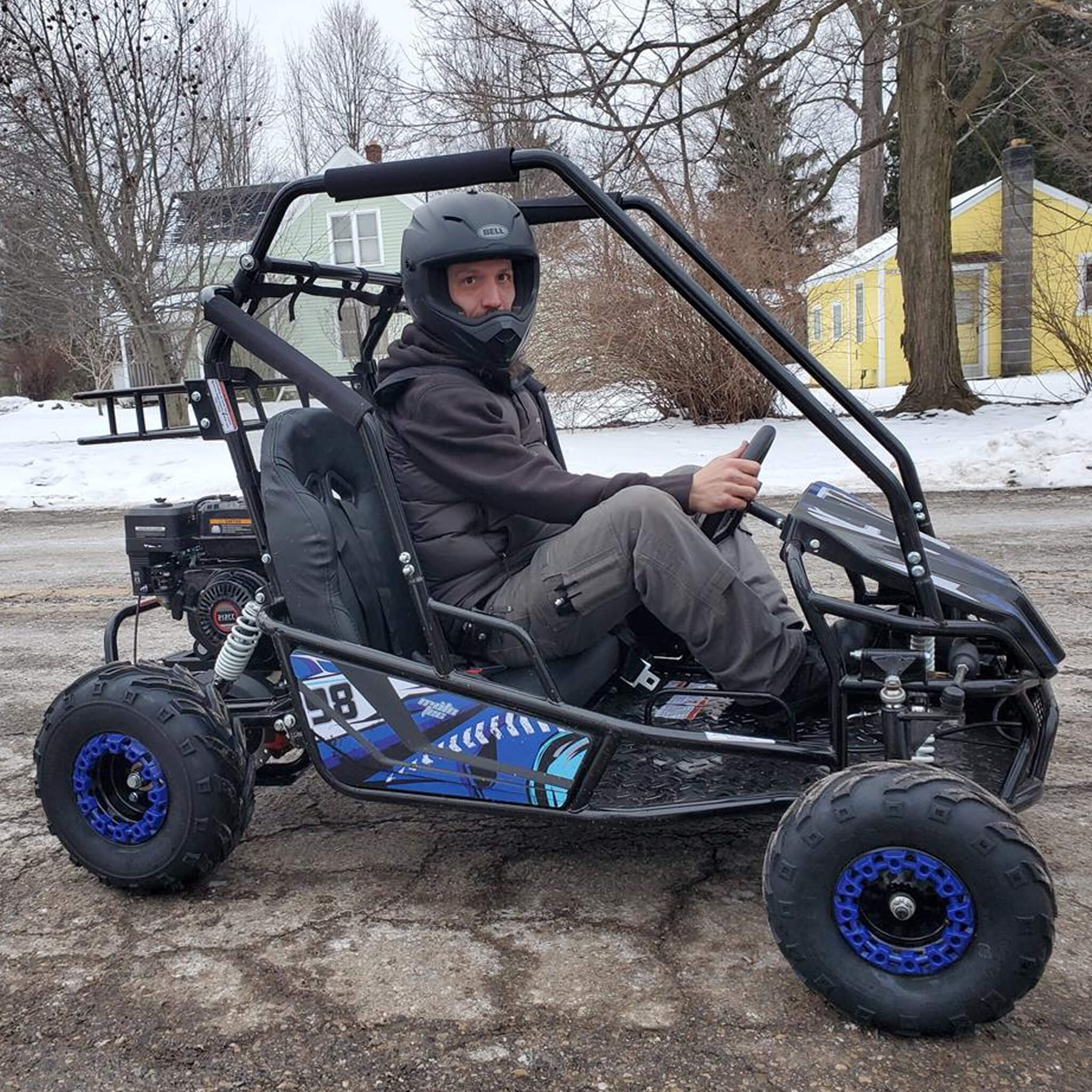 MotoTec Mud XL 212CC 2 Seat Go Kart With Full Suspension (SAK27195) - Energize Trek