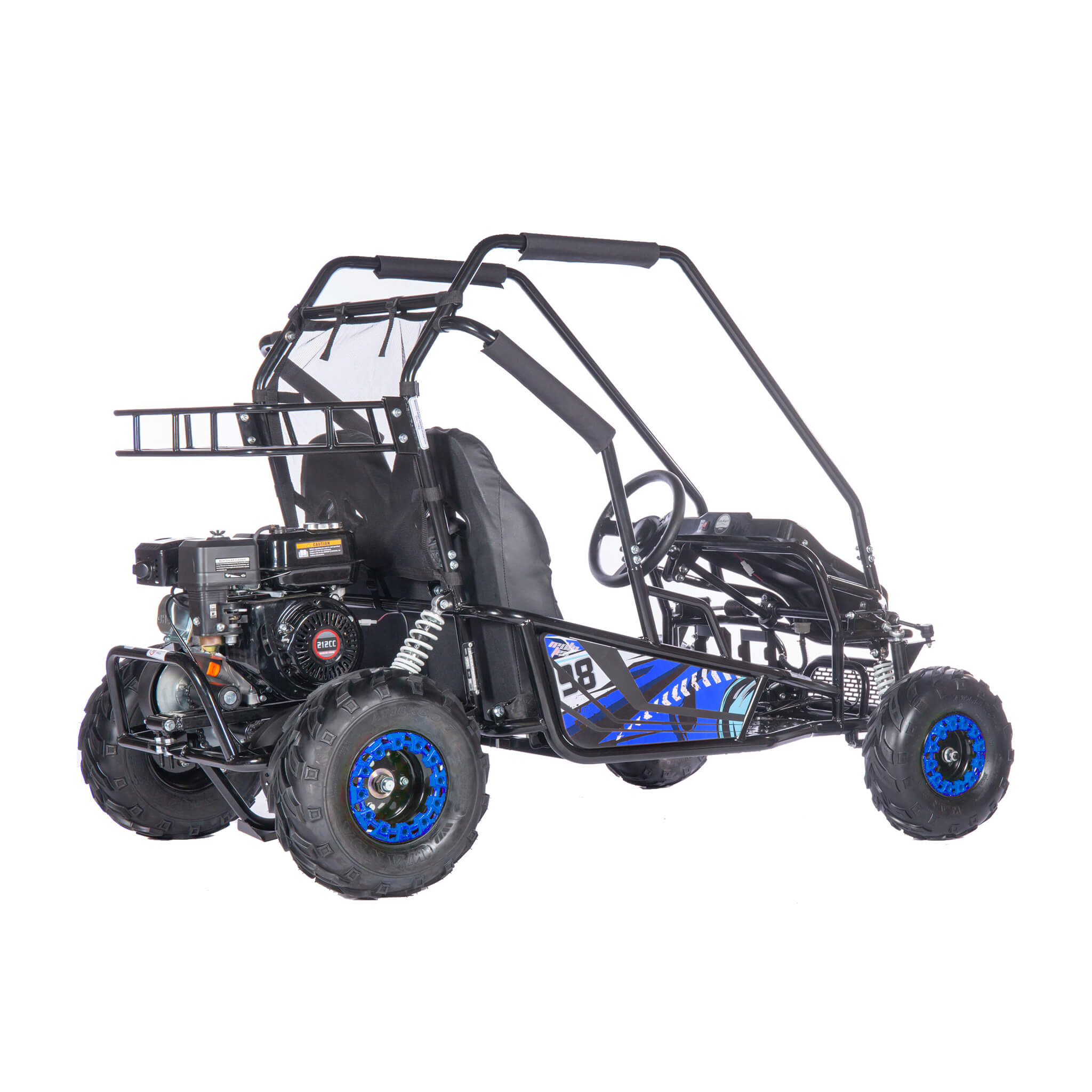 MotoTec Mud XL 212CC 2 Seat Go Kart With Full Suspension (SAK27195) - Energize Trek