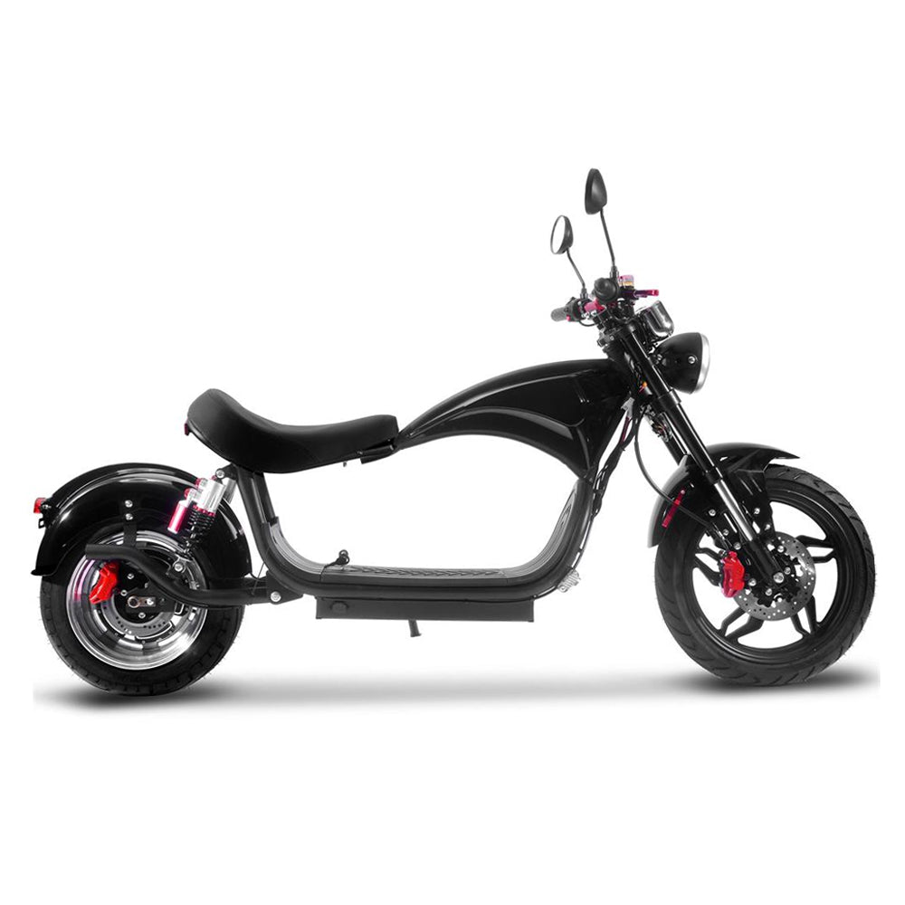 MotoTec Raven 60V/30AH 2500W Electric Moped Motorcycle Scooter For Adults, Black (SAK48263) - Energize Trek