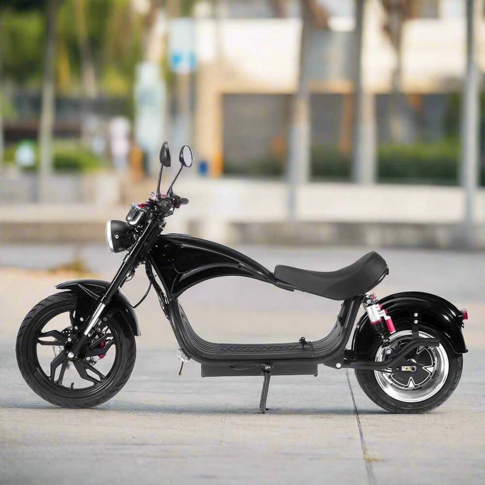 MotoTec Raven 60V/30AH 2500W Electric Moped Motorcycle Scooter For Adults, Black (SAK48263) - Energize Trek