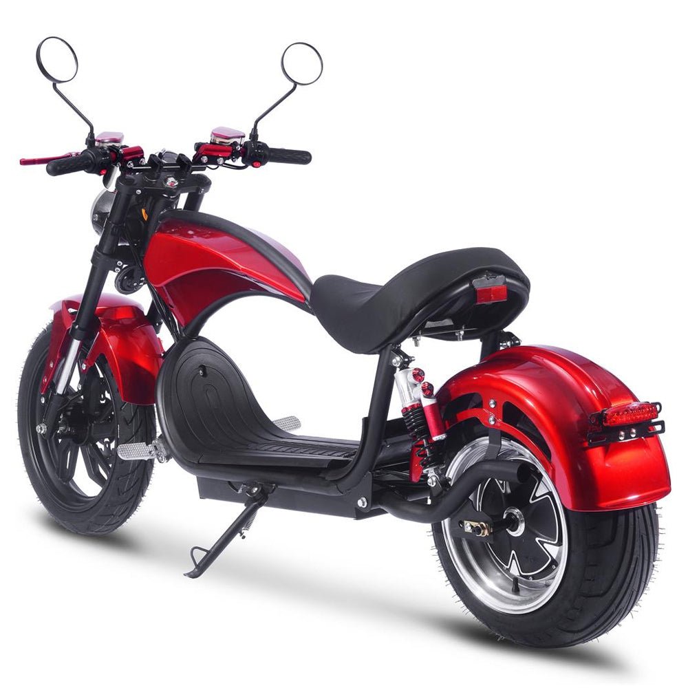 MotoTec Raven 60V/30AH 2500W Electric Moped Motorcycle Scooter For Adults, Red (SAK48163) - Energize Trek