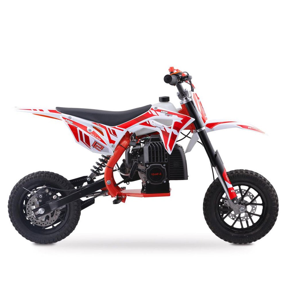 MotoTec Villain 52CC 2-Stroke Kids Gas Dirt Bike (93495478) - Energize Trek