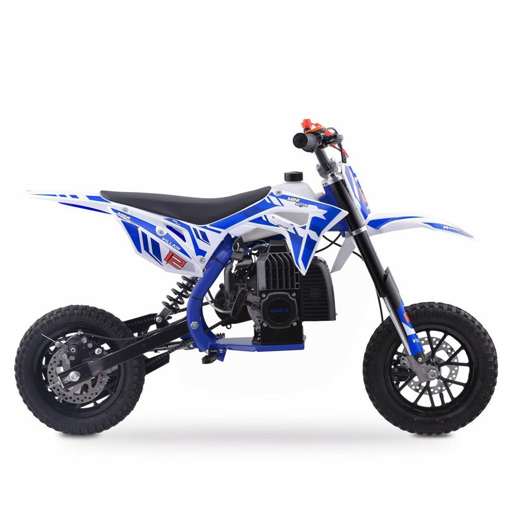 MotoTec Villain 52CC 2-Stroke Kids Gas Dirt Bike (93495478) - Energize Trek