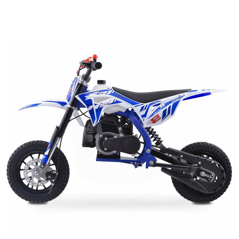 MotoTec Villain 52CC 2-Stroke Kids Gas Dirt Bike (93495478) - Energize Trek