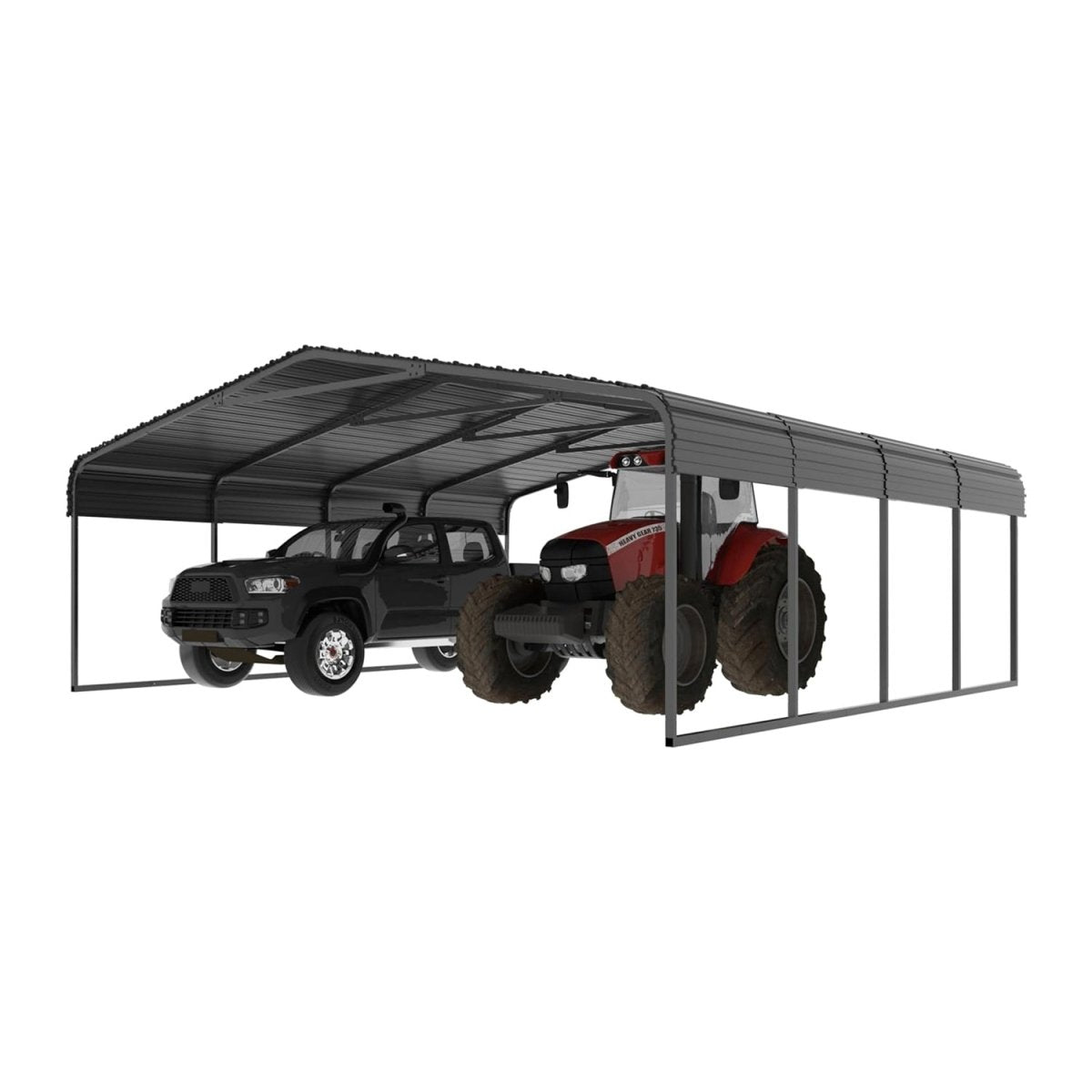[20x20FT] MPT Extra Large Premium Heavy Duty Outdoor Metal Carport Shelter (SAK97425) - Energize Trek