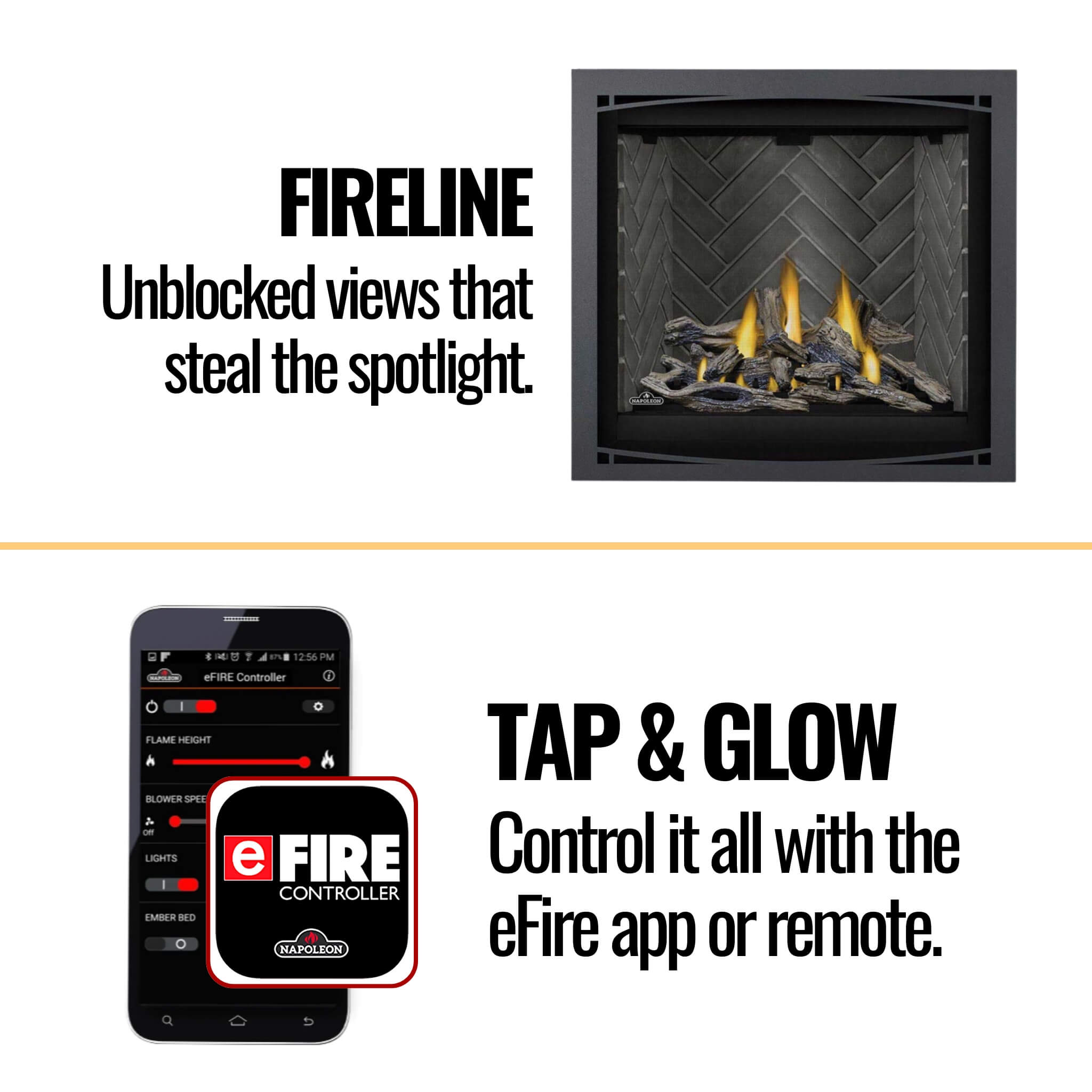 Napoleon Altitude X Direct Vent 42" Propane Fireplace [AX42PTE-1] (SAK72948) - Energize Trek
