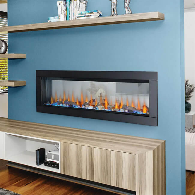 Napoleon Clearion Elite 60 Fully Recessed See Thru Wall Mounted Electric Fireplace, 60" [NEFBD60HE] (SAK31716) - Energize Trek