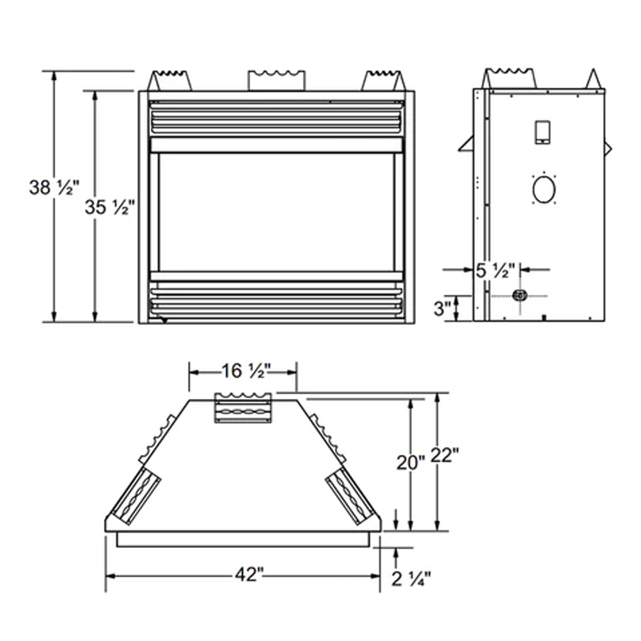 Napoleon Grandville Vent-Free Natural Gas Fireplace [GVF42-1N] (SAK60419) - Energize Trek