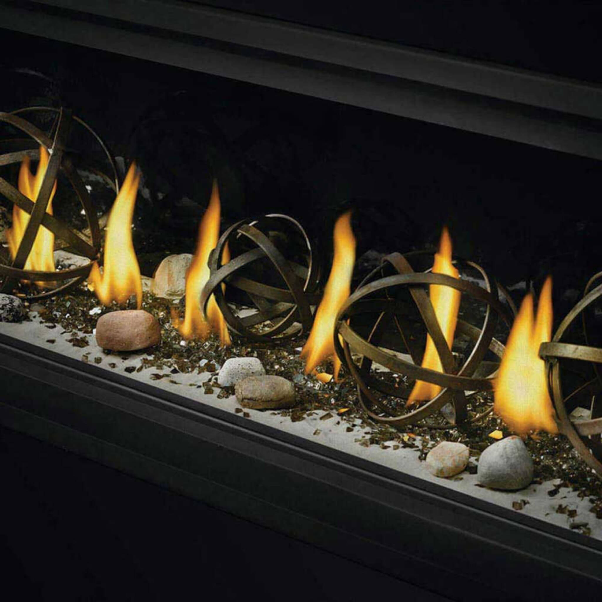 Napoleon Vector 50 Single-Sided Direct Vent Electronic Natural Gas Fireplace With Night Light System, 65" [LV50N-2] (SAK29481) - Energize Trek