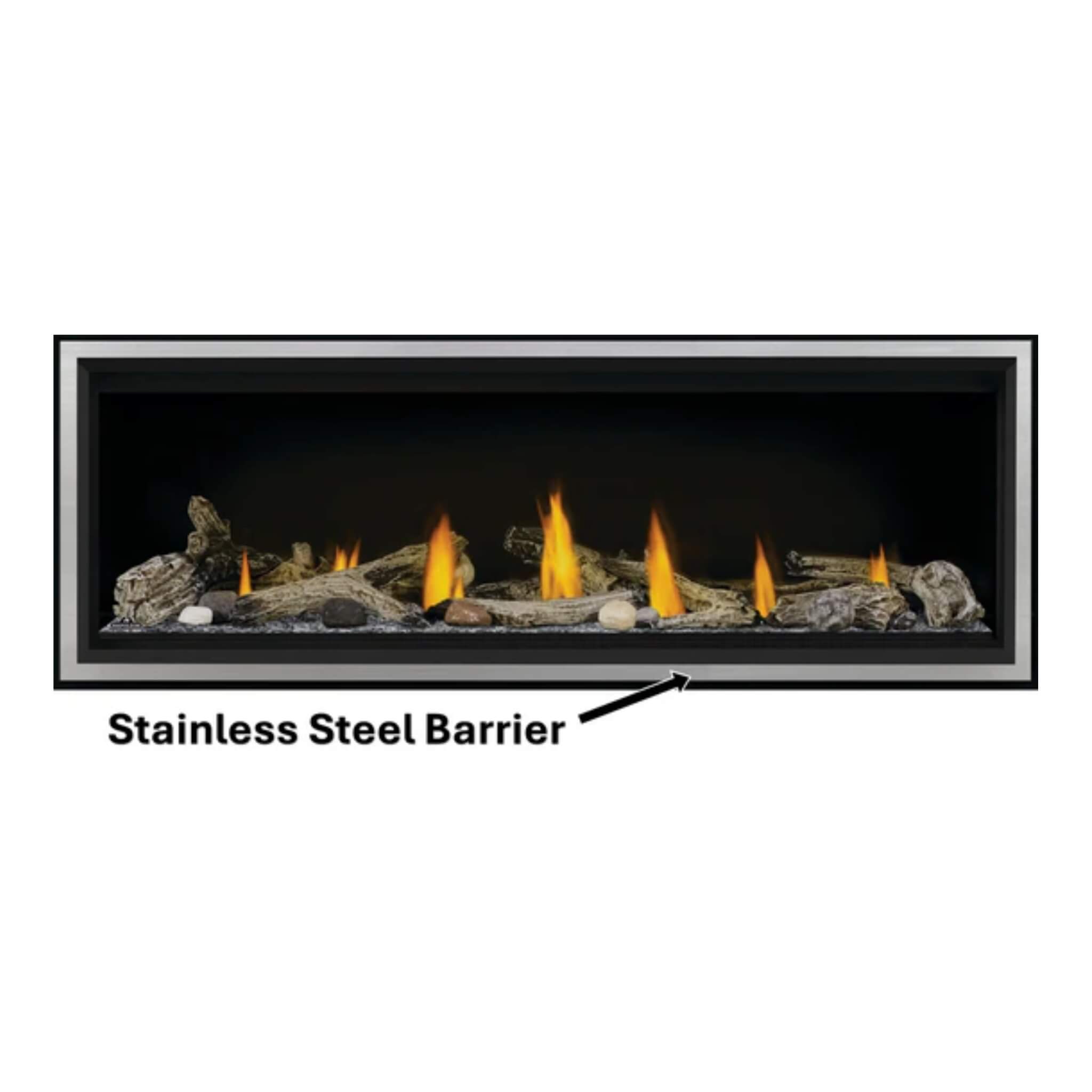 Napoleon Vector 50 Single-Sided Direct Vent Electronic Natural Gas Fireplace With Night Light System, 65" [LV50N-2] (SAK29481) - Energize Trek