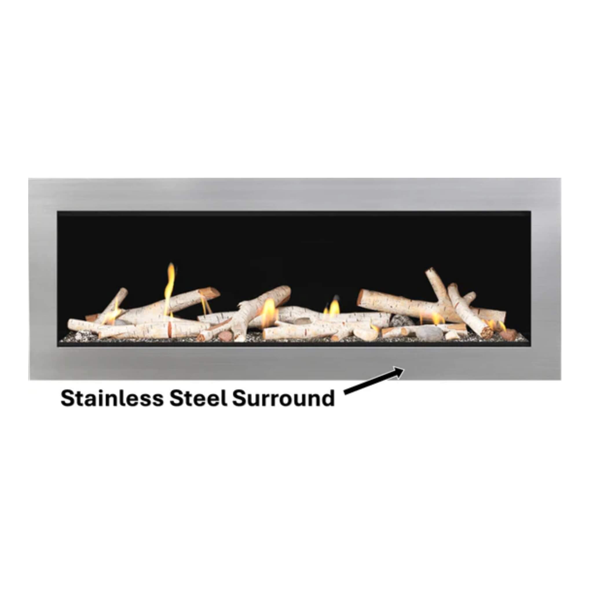 Napoleon Vector 50 Single-Sided Direct Vent Electronic Natural Gas Fireplace With Night Light System, 65" [LV50N-2] (SAK29481) - Energize Trek
