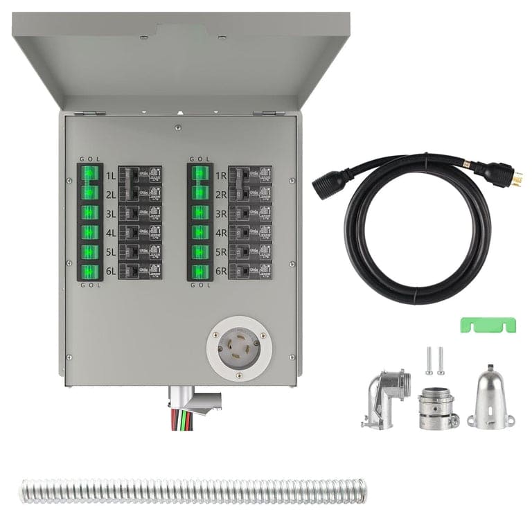 Nature's Generator Lithium 6000 and Transfer Switch - Energize Trek