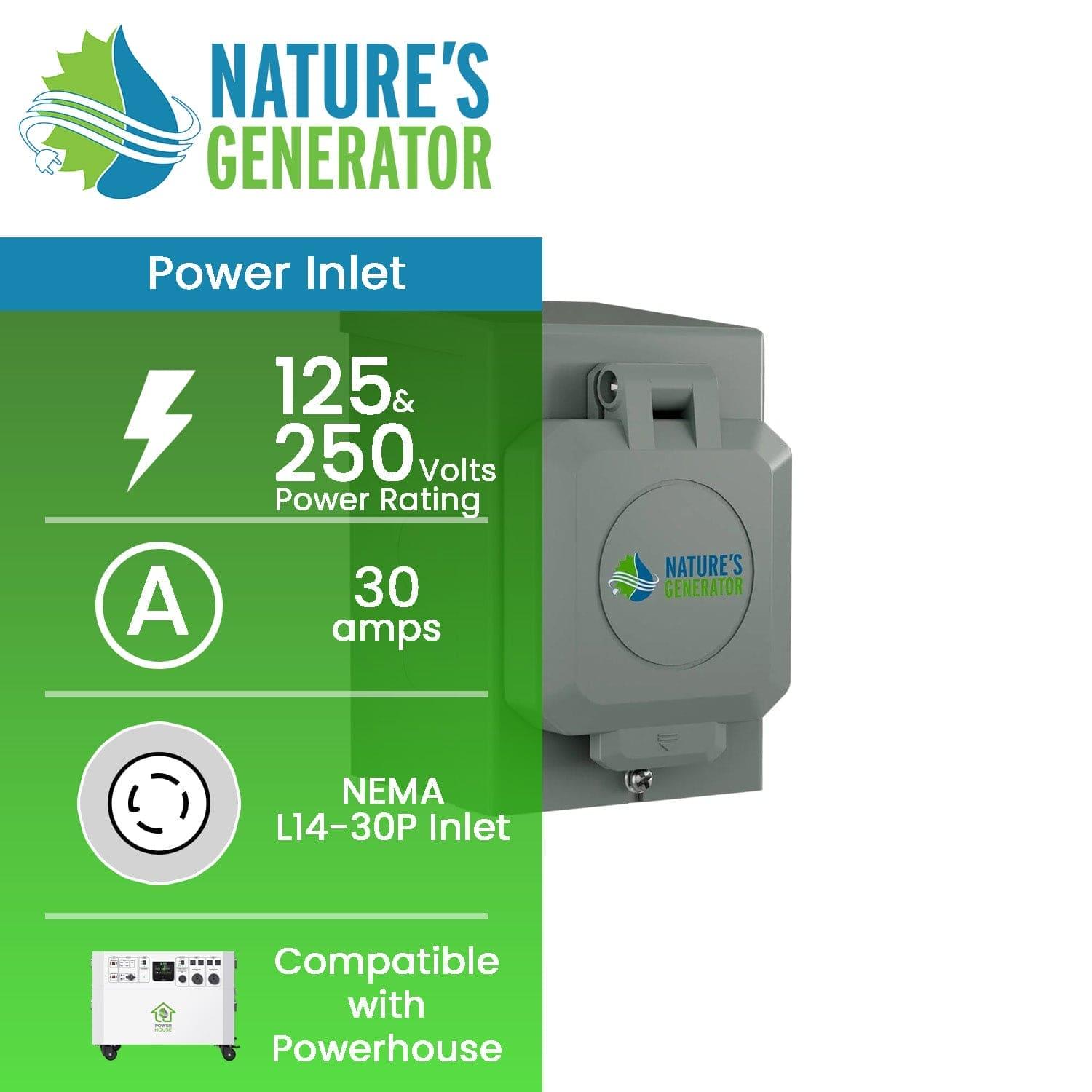 Nature's Generator 30A Power Inlet Box - Energize Trek