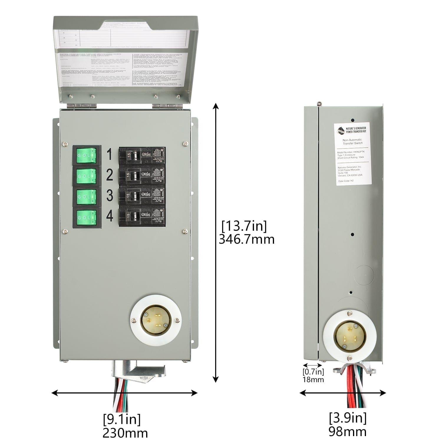 Nature's Generator Lithium 1800 Solar Generator and Transfer Switch - Energize Trek