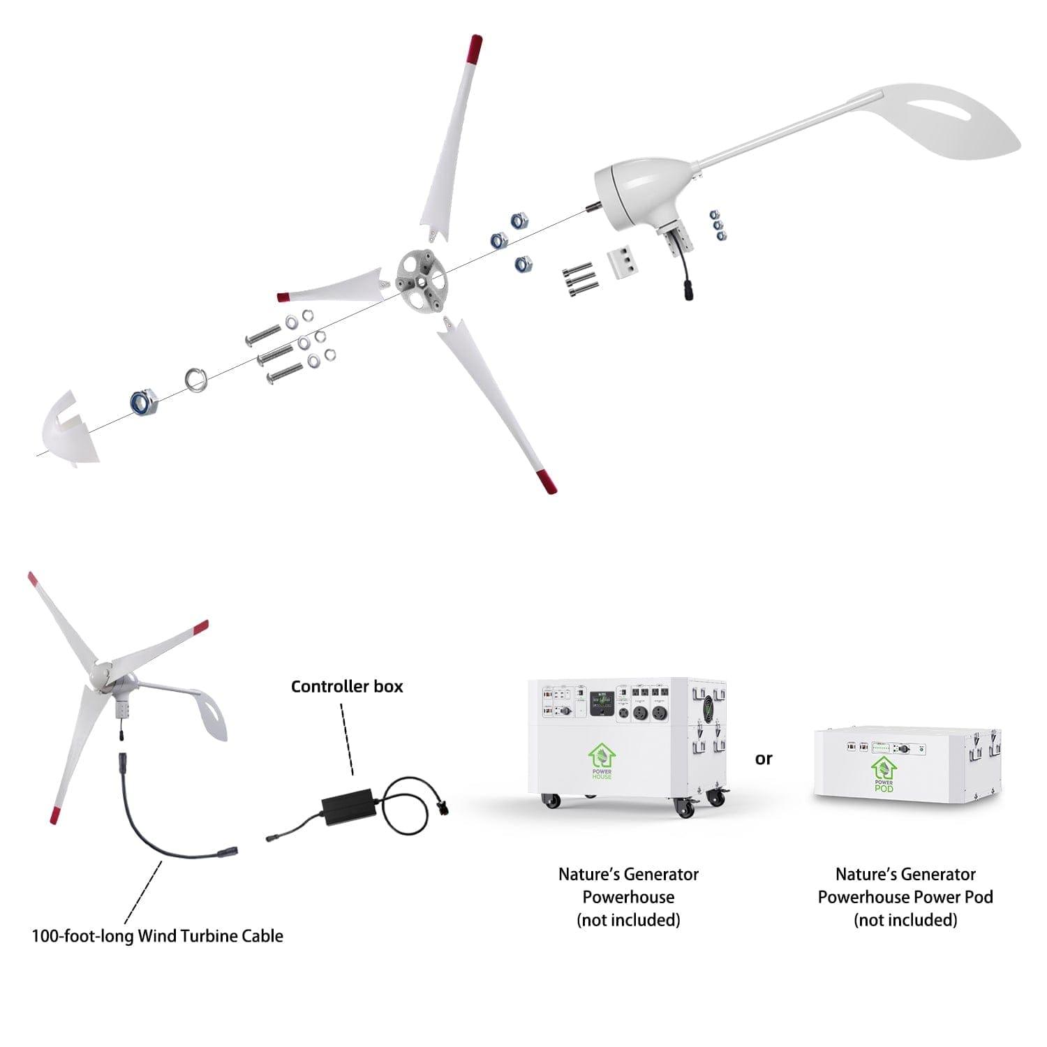 Nature's Generator Powerhouse Wind Turbine - Energize Trek