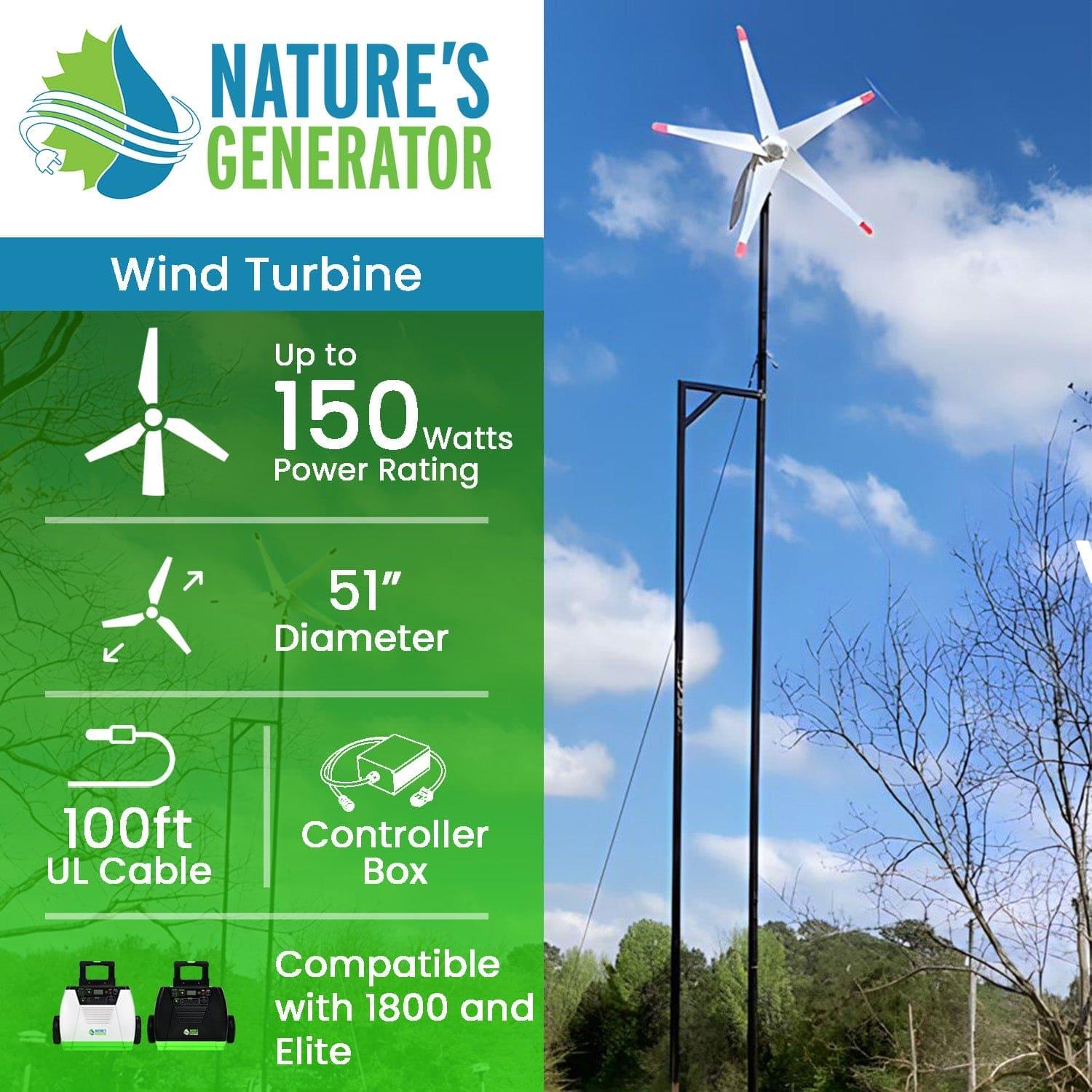 Nature's Generator Wind Turbine - Energize Trek