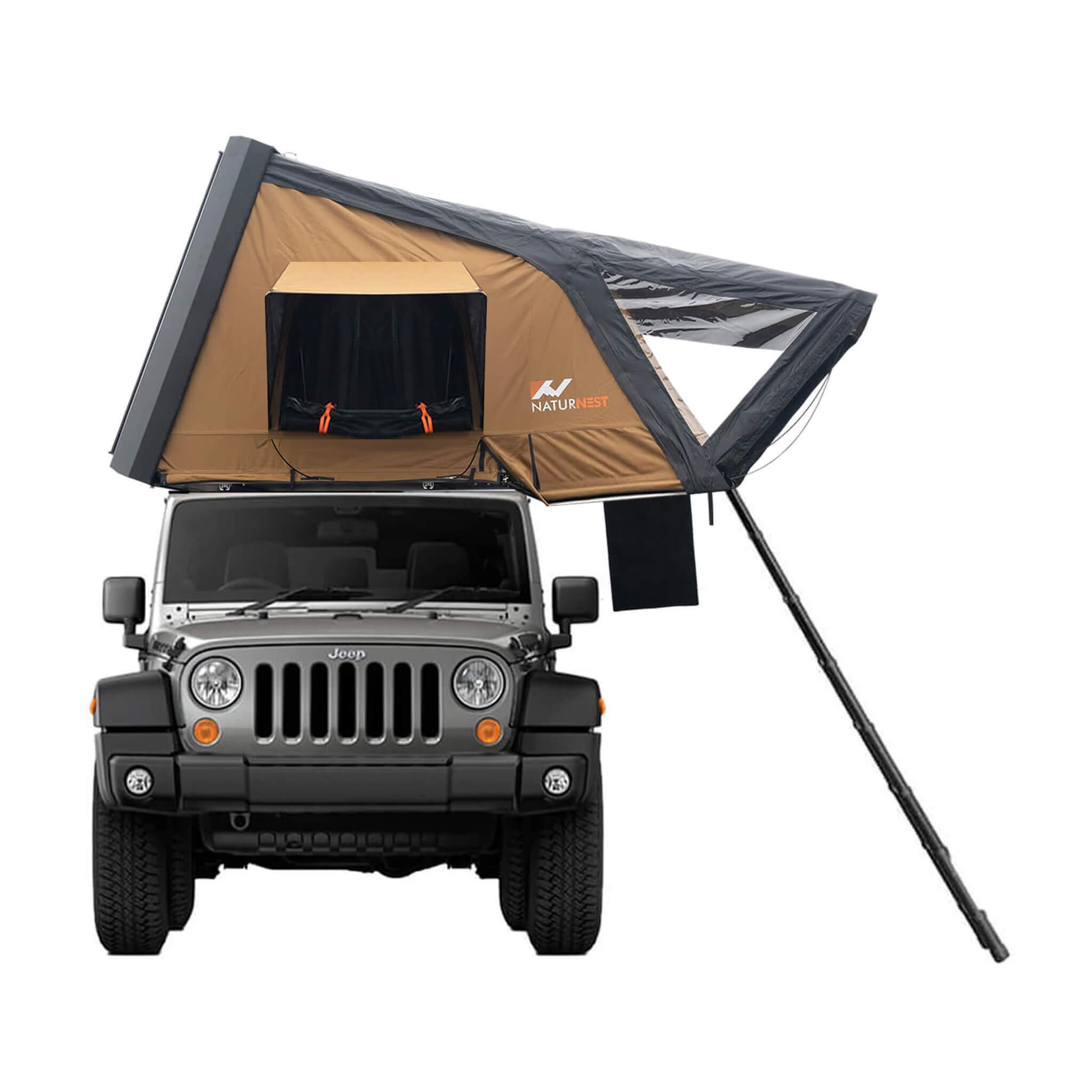 Naturnest Sirius 3 Premium 2XL 3-Person Clamshell Roof Top Tent (SAK62917) - Energize Trek
