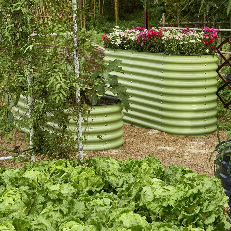 Olle 4-Style Modular Galvanized Raised Garden Beds [Build 1 of 4 Configurations] - Energize Trek