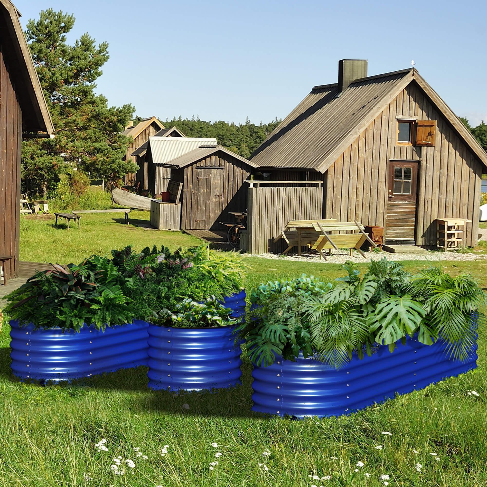 Olle 4-Style Modular Galvanized Raised Garden Beds [Build 1 of 4 Configurations] - Energize Trek