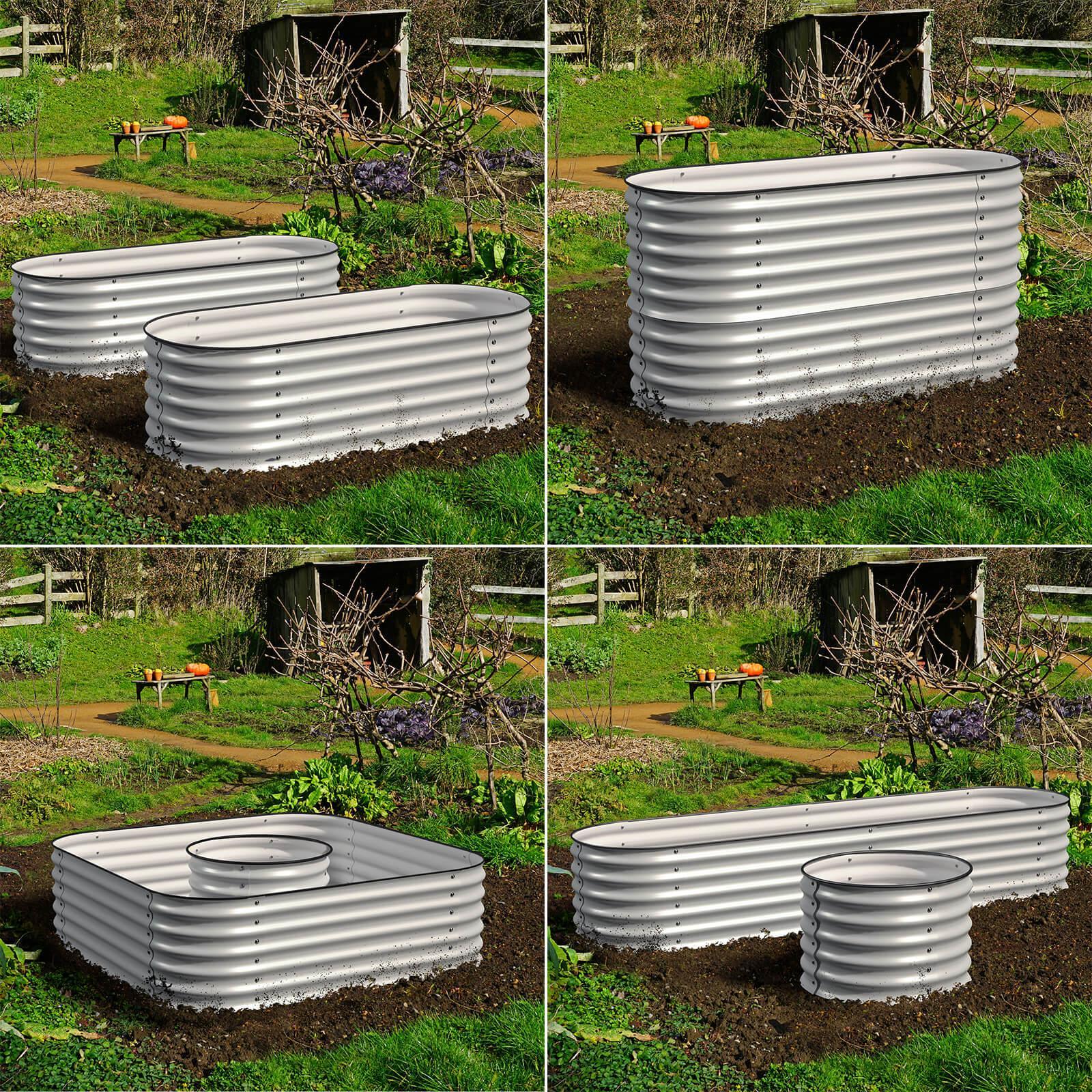 Olle 4-Style Modular Galvanized Raised Garden Beds [Build 1 of 4 Configurations] - Energize Trek
