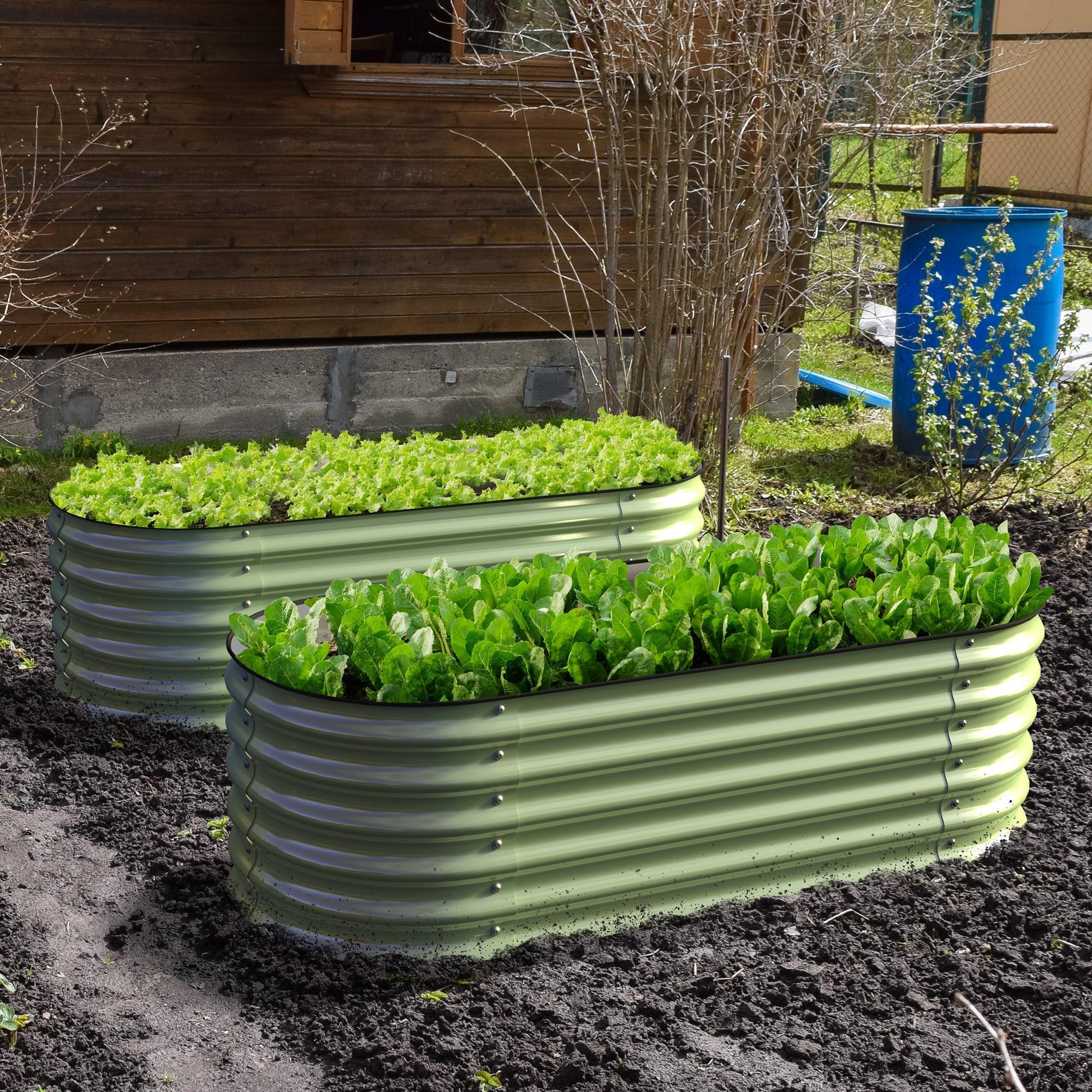 Olle 4-Style Modular Galvanized Raised Garden Beds [Build 1 of 4 Configurations] - Energize Trek