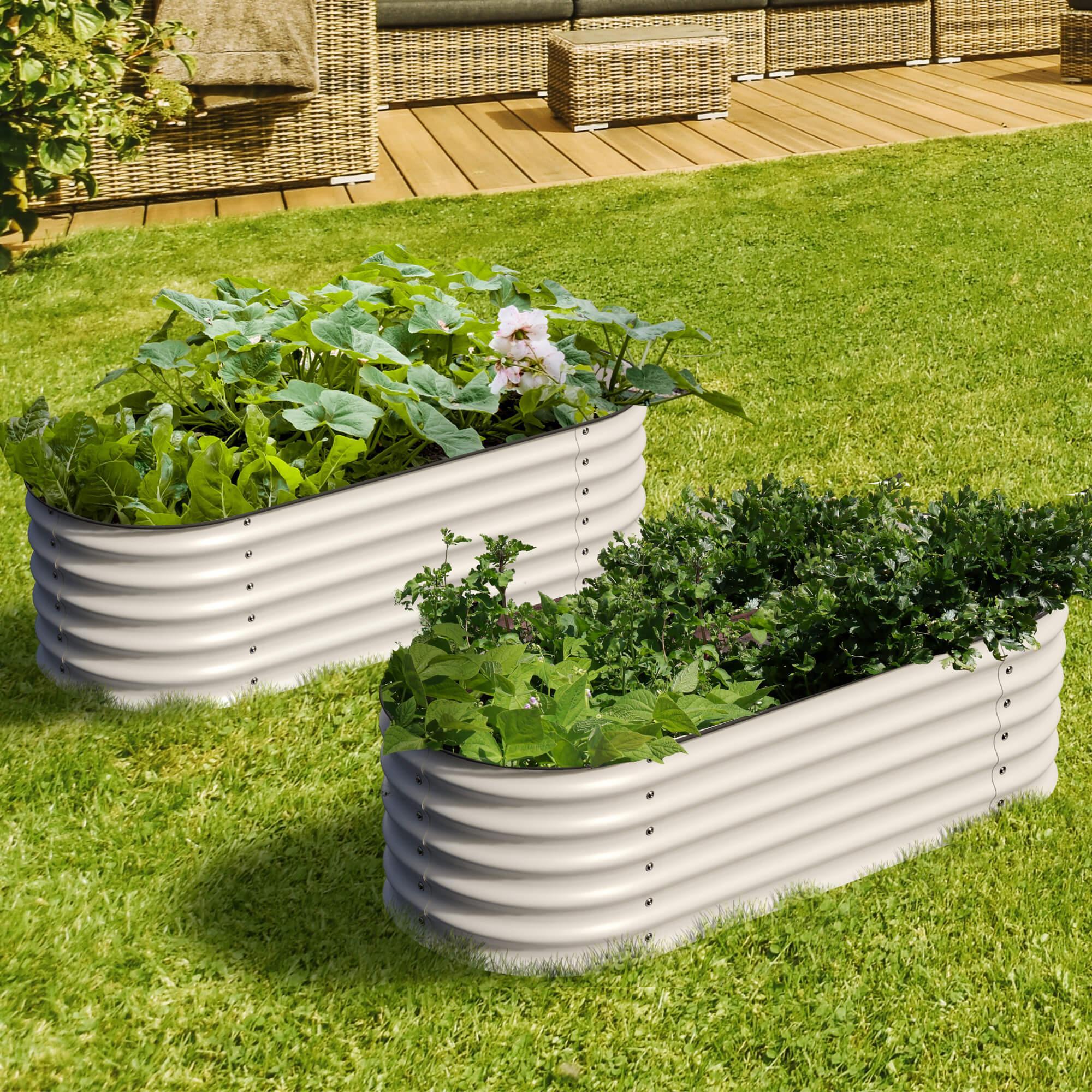 Olle 4-Style Modular Galvanized Raised Garden Beds [Build 1 of 4 Configurations] - Energize Trek