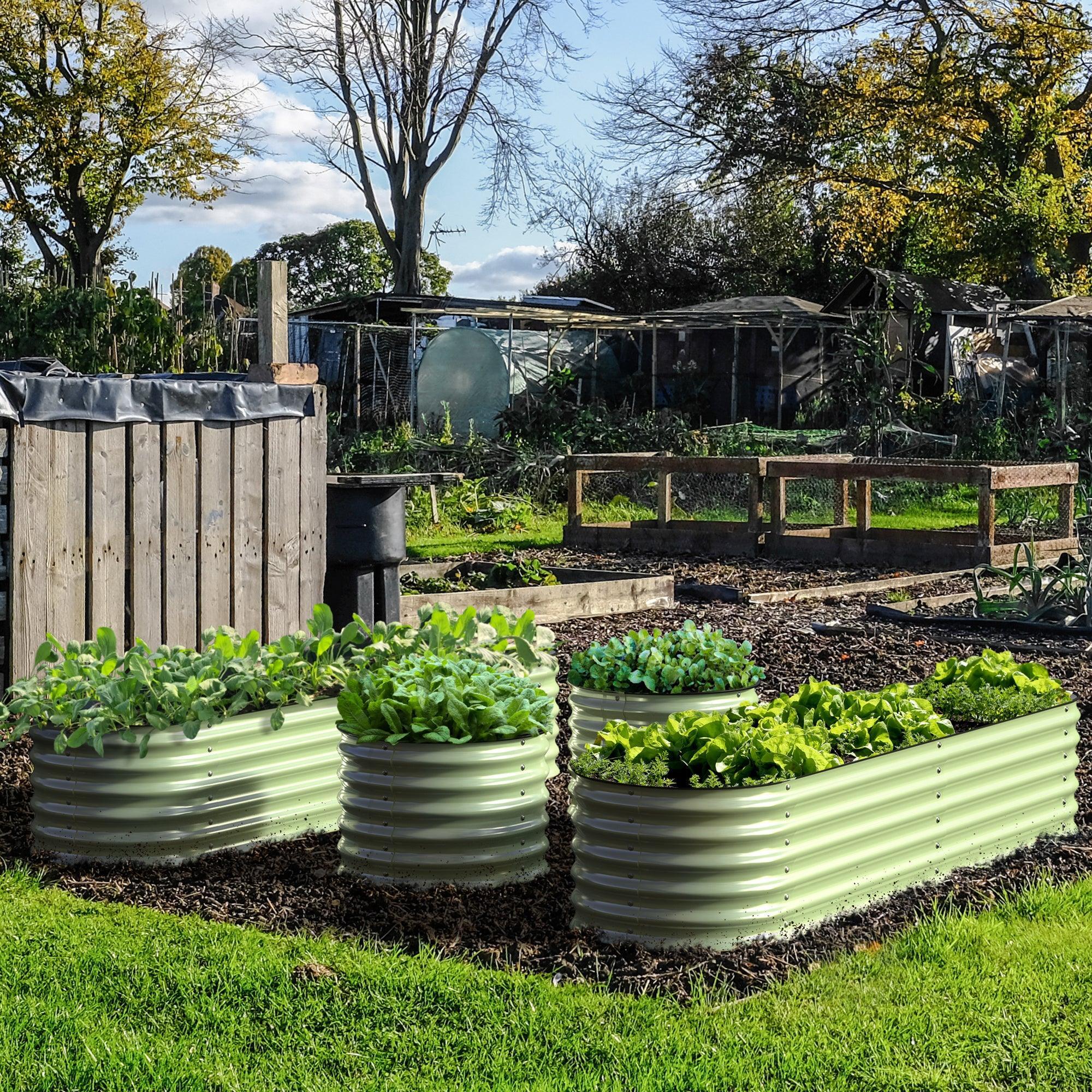 Olle 4-Style Modular Galvanized Raised Garden Beds [Build 1 of 4 Configurations] - Energize Trek
