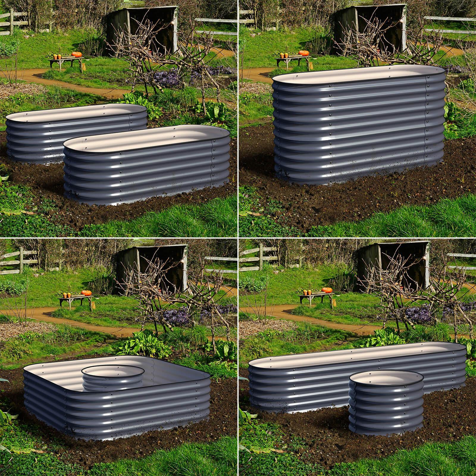 Olle 4-Style Modular Galvanized Raised Garden Beds [Build 1 of 4 Configurations] - Energize Trek