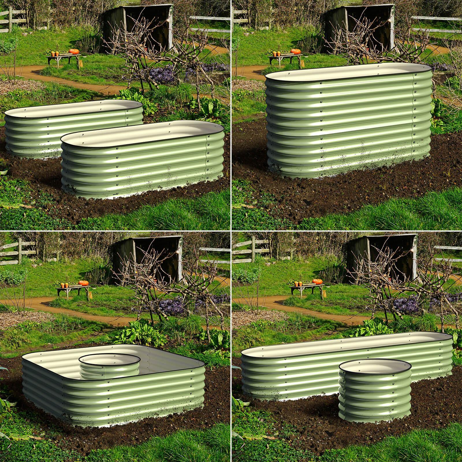 Olle 4-Style Modular Galvanized Raised Garden Beds [Build 1 of 4 Configurations] - Energize Trek