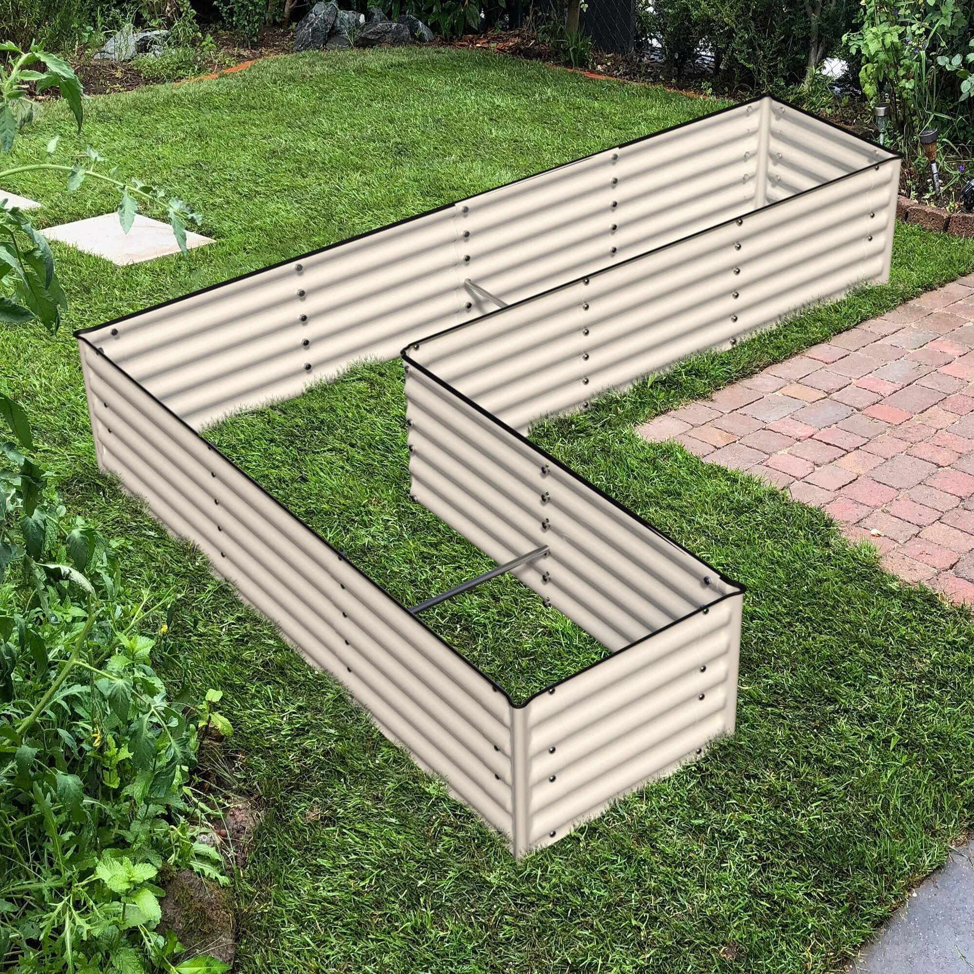 Olle Gardens 17" Tall "L" Shape Infinity Raised Garden Bed - Energize Trek