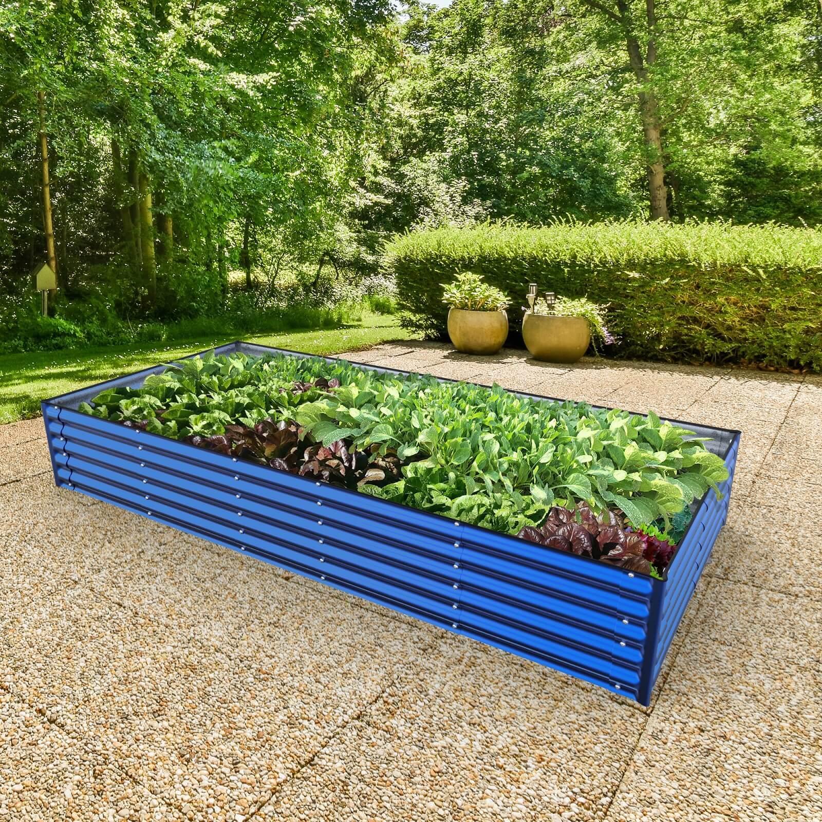 Olle Gardens 17" Tall Rectangle Infinity Raised Garden Bed - Energize Trek