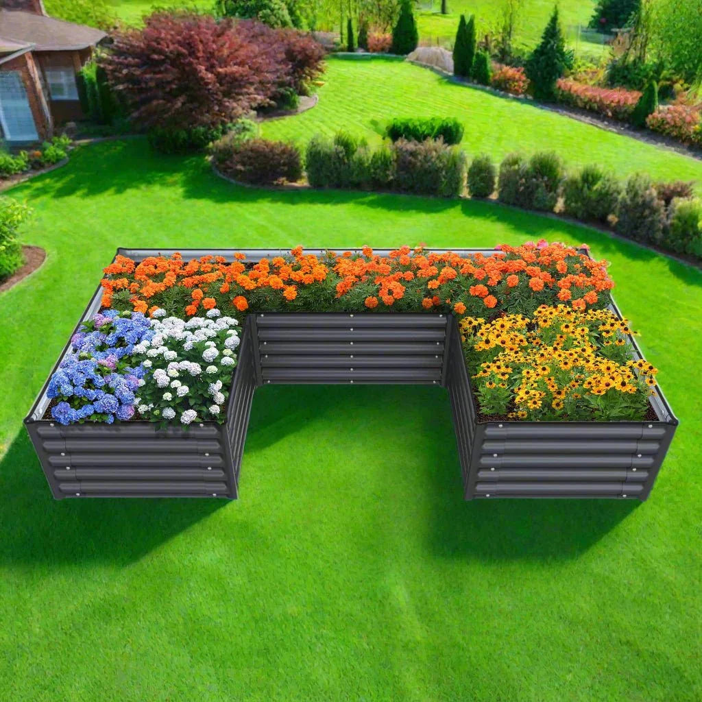 Olle Gardens 17" Tall "U" Shape Infinity Raised Garden Bed - Energize Trek