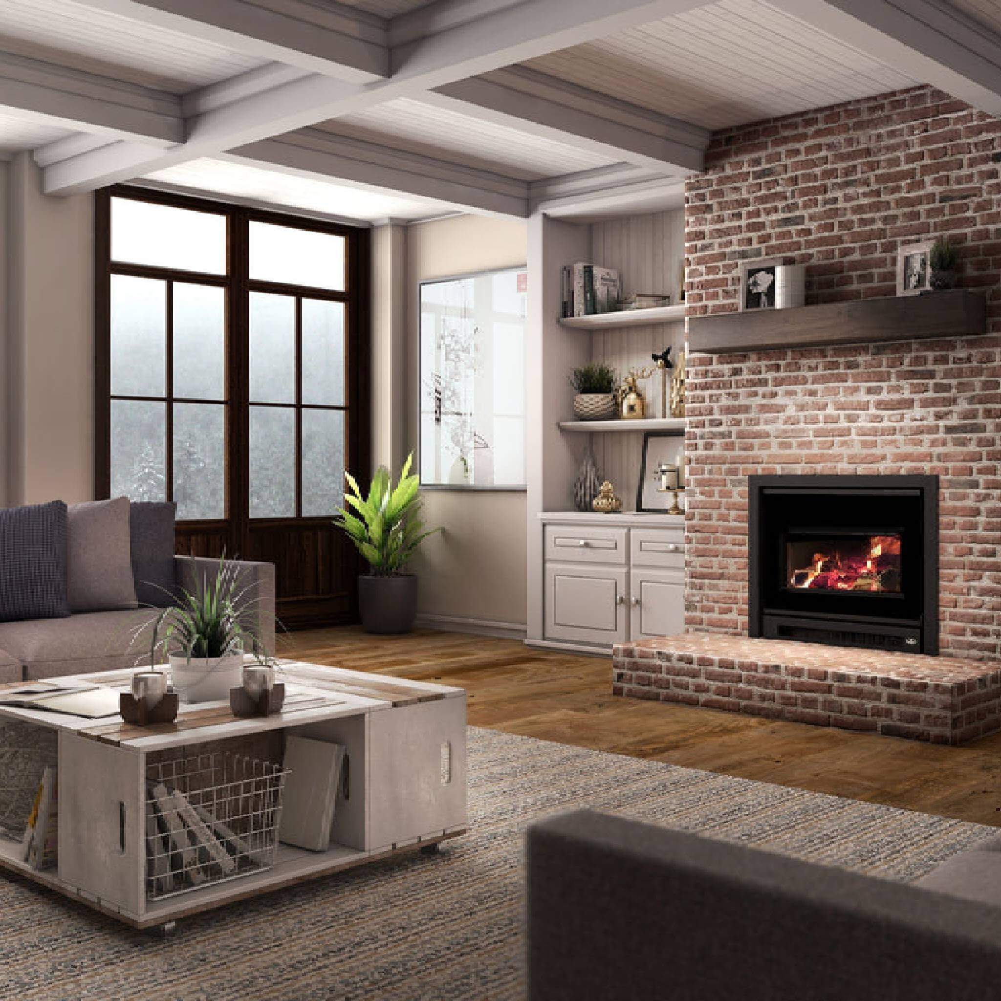 Osburn Inspire 2000 Wood 75K BTU Fireplace Insert [OB02045] (SAK21685) - Energize Trek