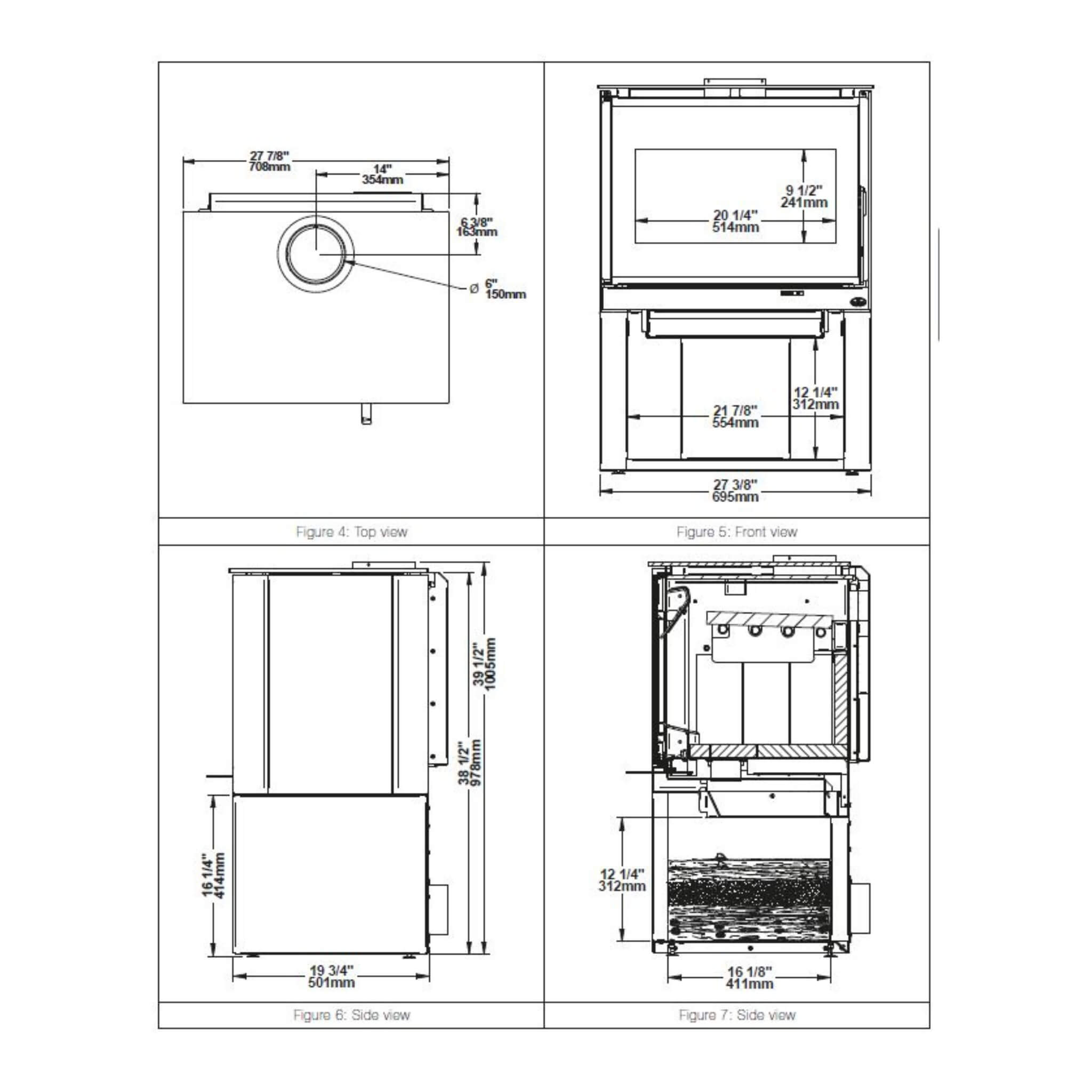 Osburn Inspire 2000 Premium 75K BTU Wood Stove [OB02042] (SAK78123) - Energize Trek