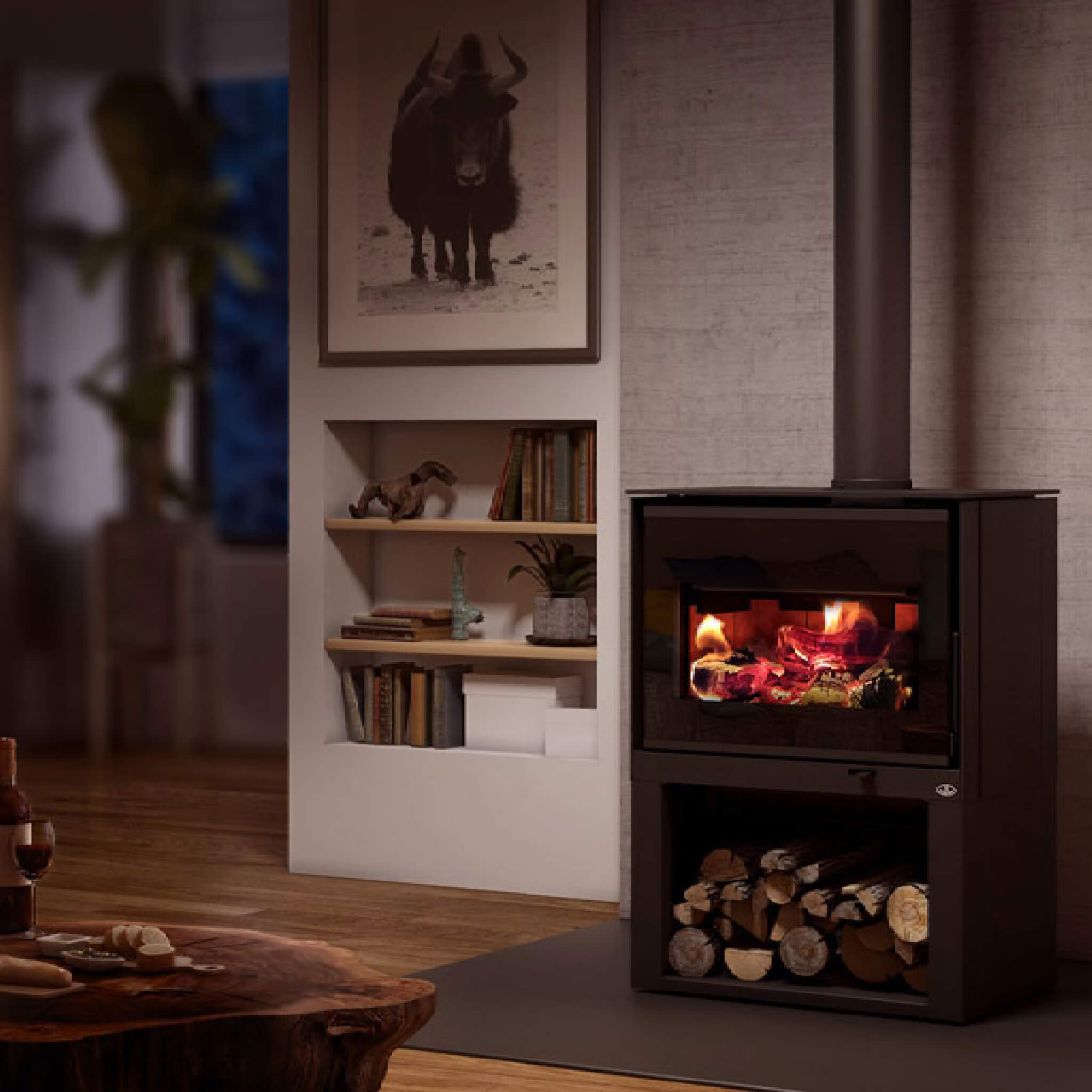 Osburn Inspire 2000 Premium 75K BTU Wood Stove [OB02042] (SAK78123) - Energize Trek