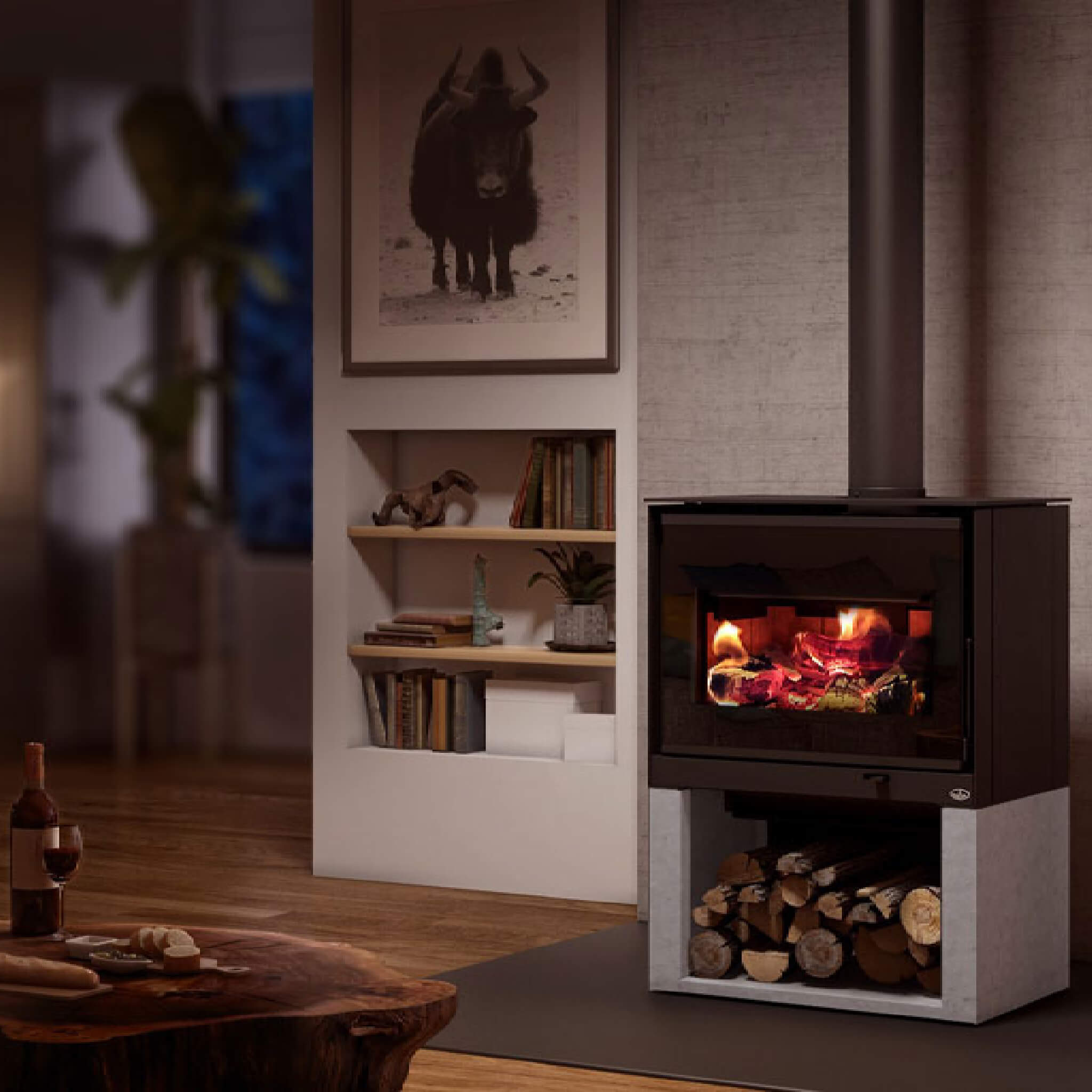 Osburn Inspire 2000 Premium 75K BTU Wood Stove [OB02042] (SAK78123) - Energize Trek