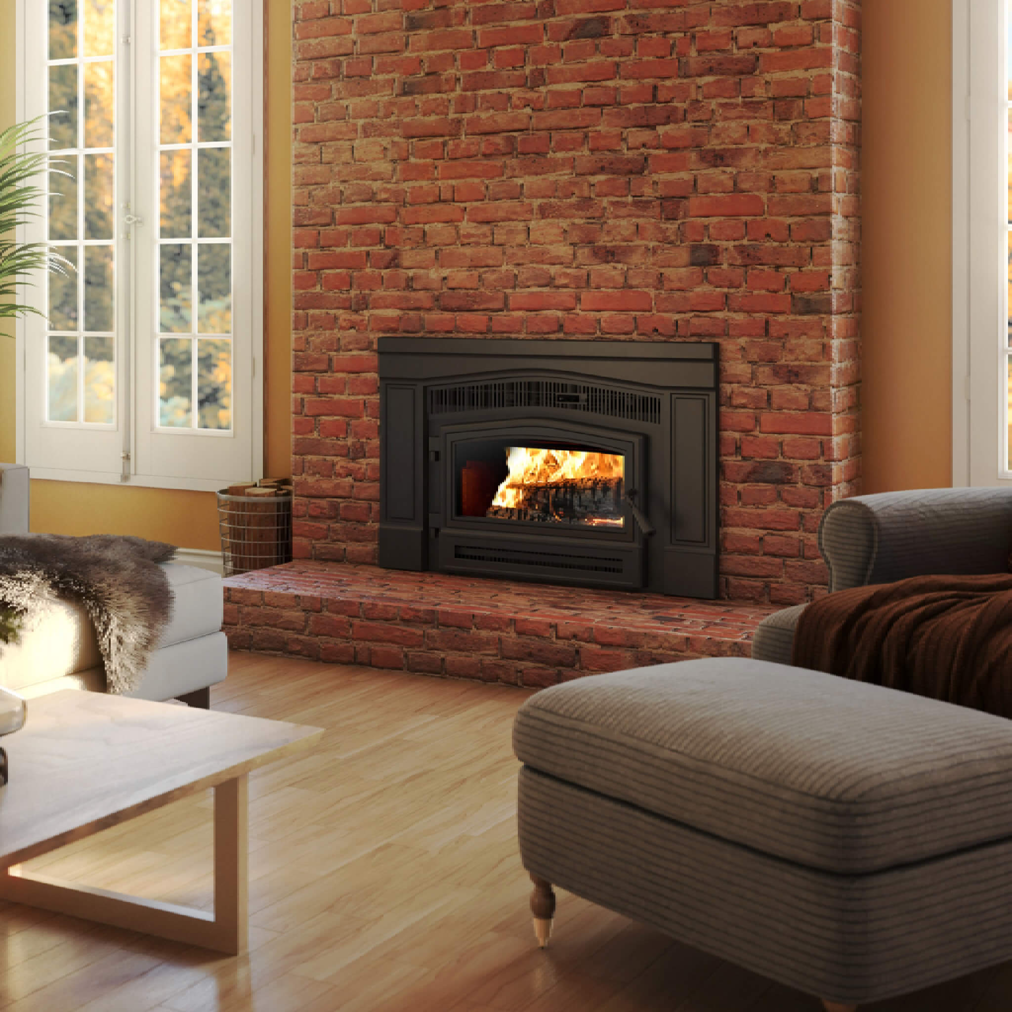 Osburn Matrix 1900 Wood Insert With 45K BTU Heat Output Dry CordWood [OB01900] (SAK23560) - Energize Trek
