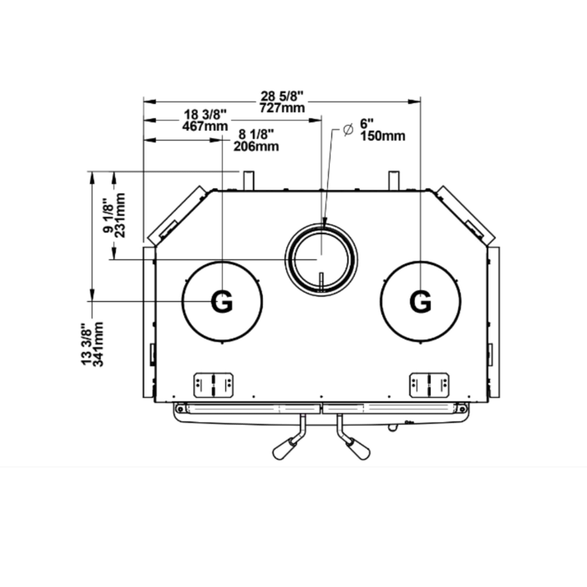 Osburn Stratford II Wood-Burning Fireplace Insert [OB04007] (SAK31578) - Energize Trek